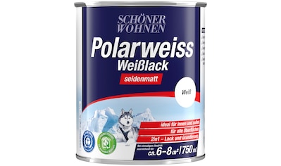 SCHÖNER WOHNEN-Kollektion Weißlack »Polarweiss«, (1), seidenmatt, 750 ml, weiß kaufen