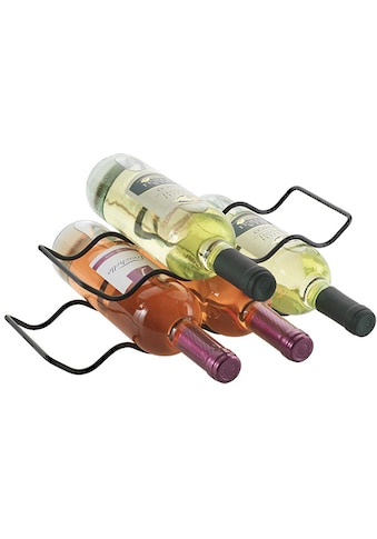 Metaltex Weinflaschenhalter »Wave20 Lava«, (Set, 2 St.), Metall,  pulverbeschichtet, für bis zu 20 Flaschen nutzbar bestellen online bei OTTO