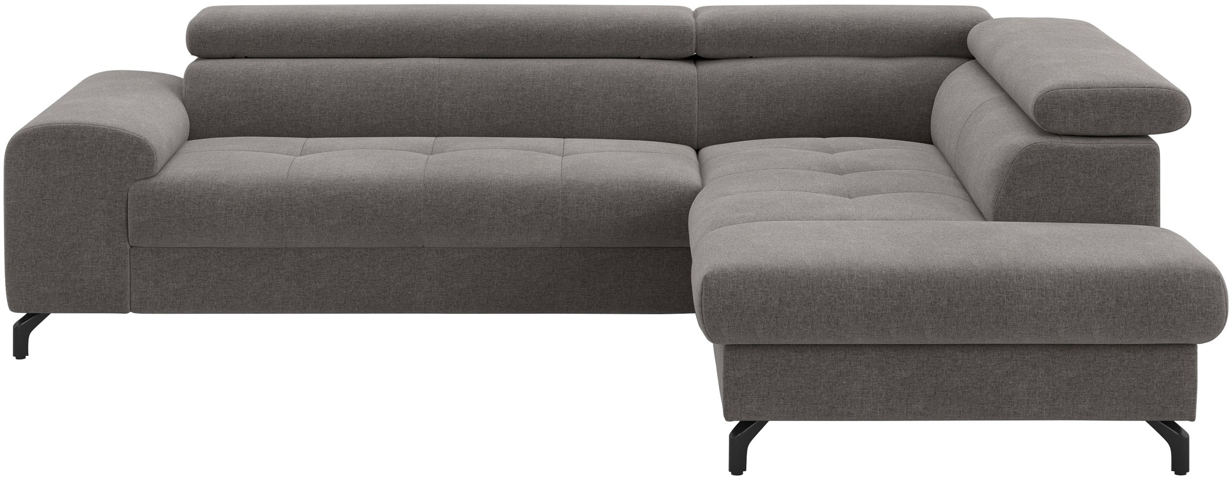 COTTA Ecksofa »Aura L-Form, B: 260 cm« mit Bettfunktion, Bettkasten & Kopfteilverstellung