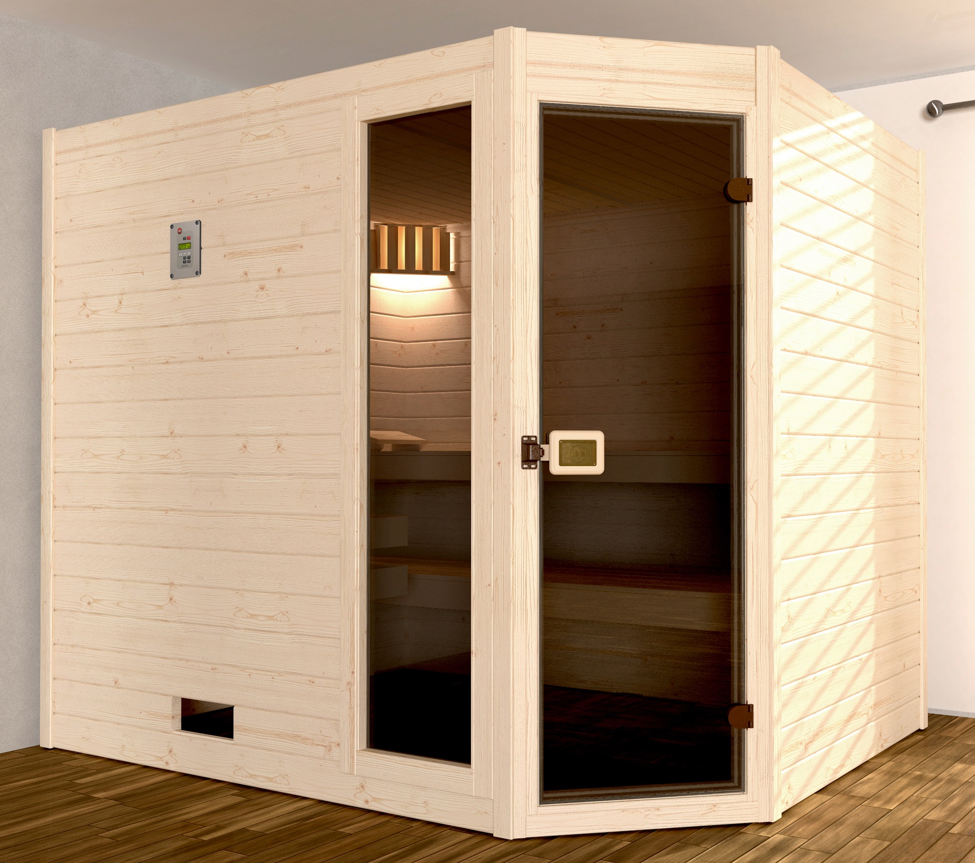 weka Sauna »Valida Eck 3«, ohne Ofen