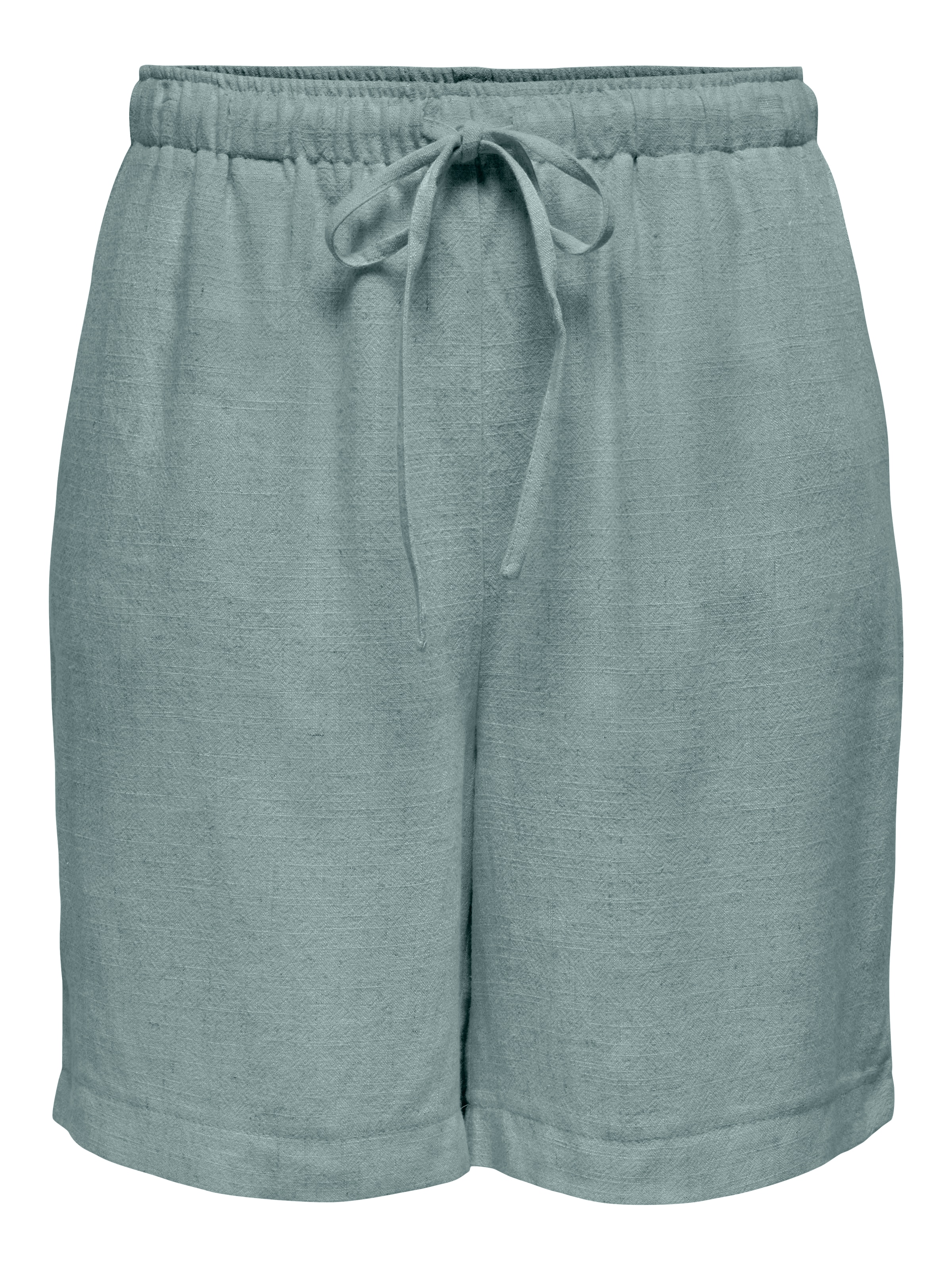 ONLY Shorts »ONLSIESTA MW PULL-UP LIN BL SHORTS NOOS«  loose fit, Jersey, Viskosemischung, elastischer Bund, unifarben