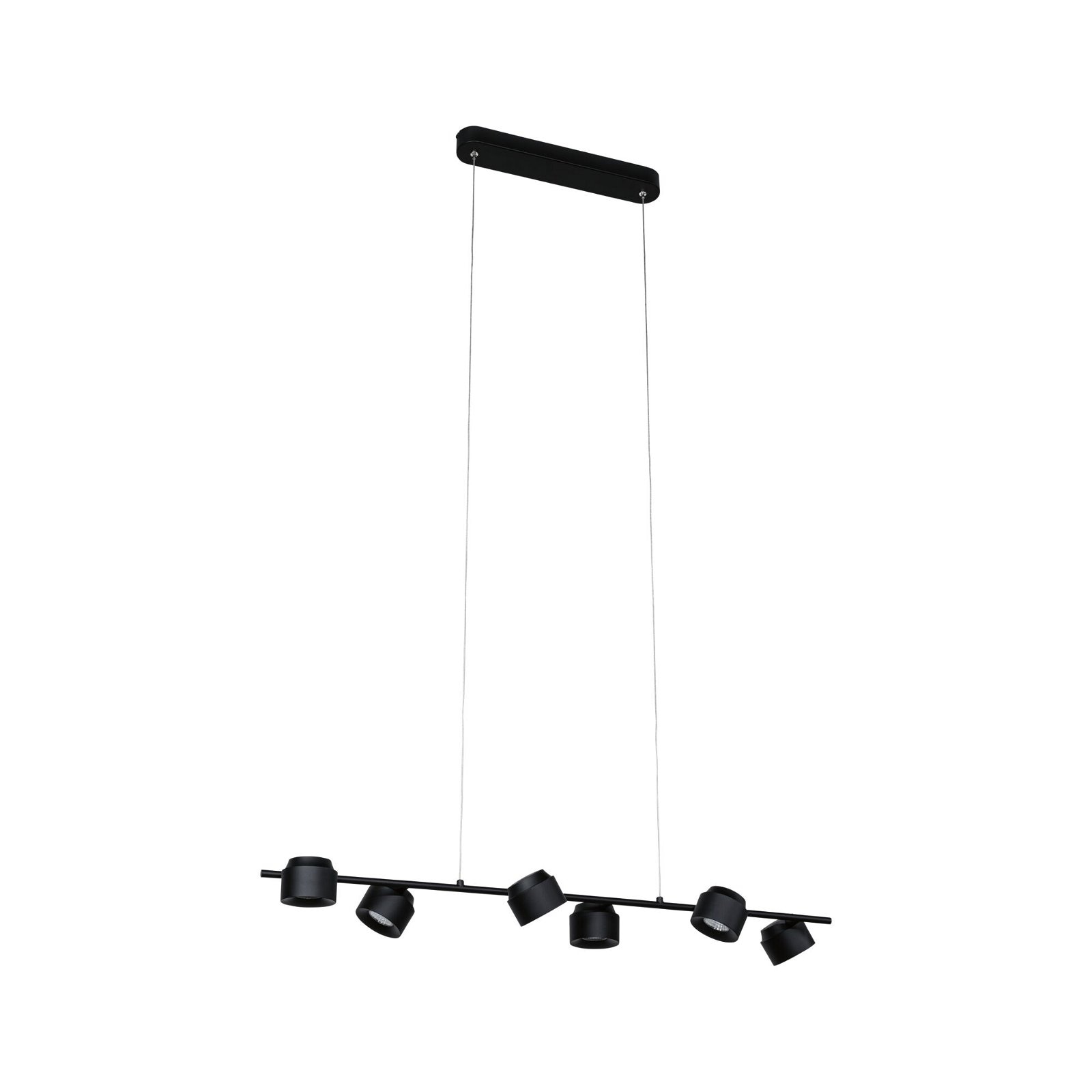 Paulmann LED Pendelleuchte »Puric Pane Smart Home Zigbee 6x6W Schwarz/Grau 230V Kunststoff/Metall«, 6 flammig