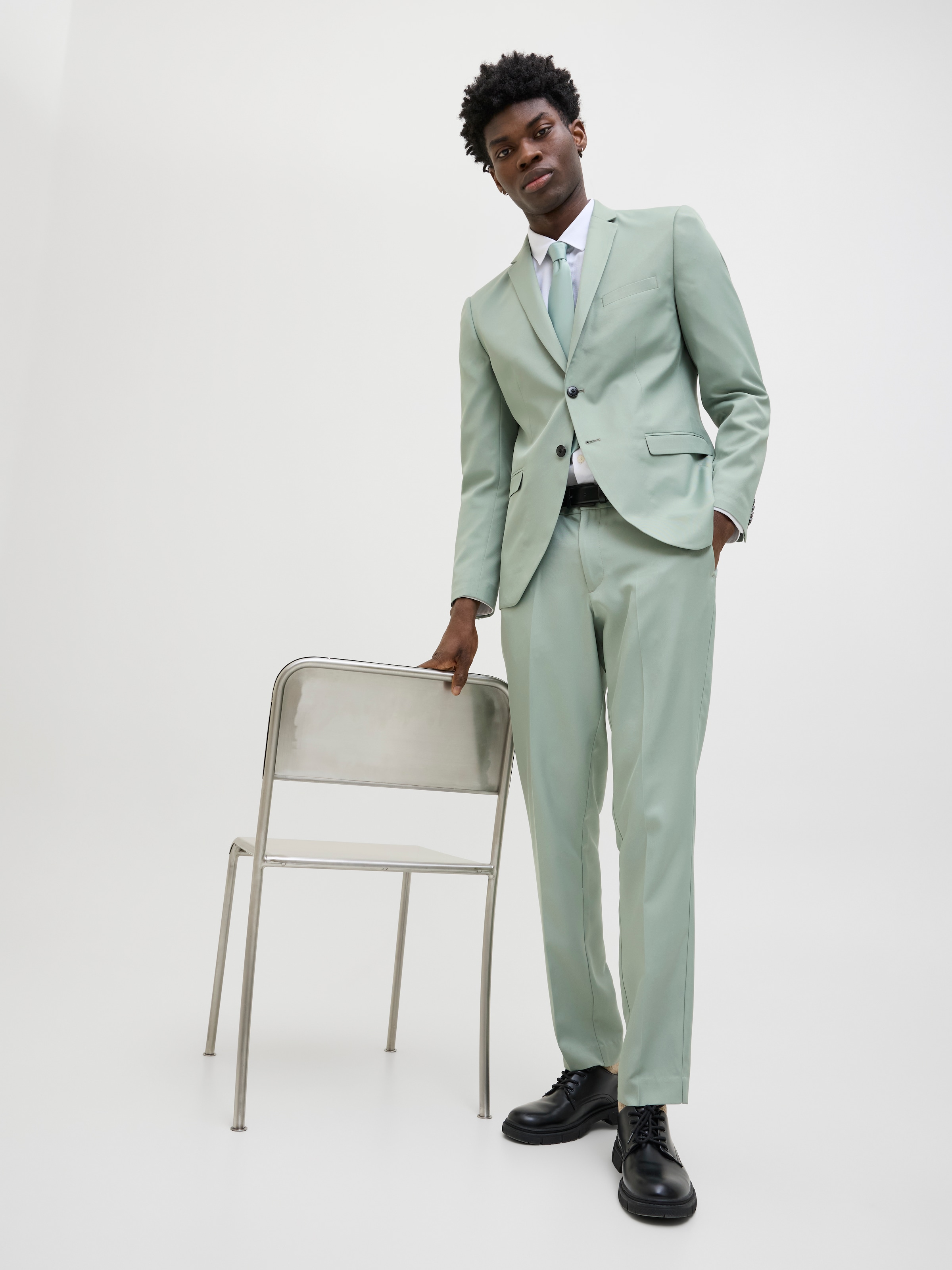 Jack & Jones Anzug »JPRCOSTA SUIT« Set, 2 tlg. tlg. sehr schmal Polyester, slim fit
