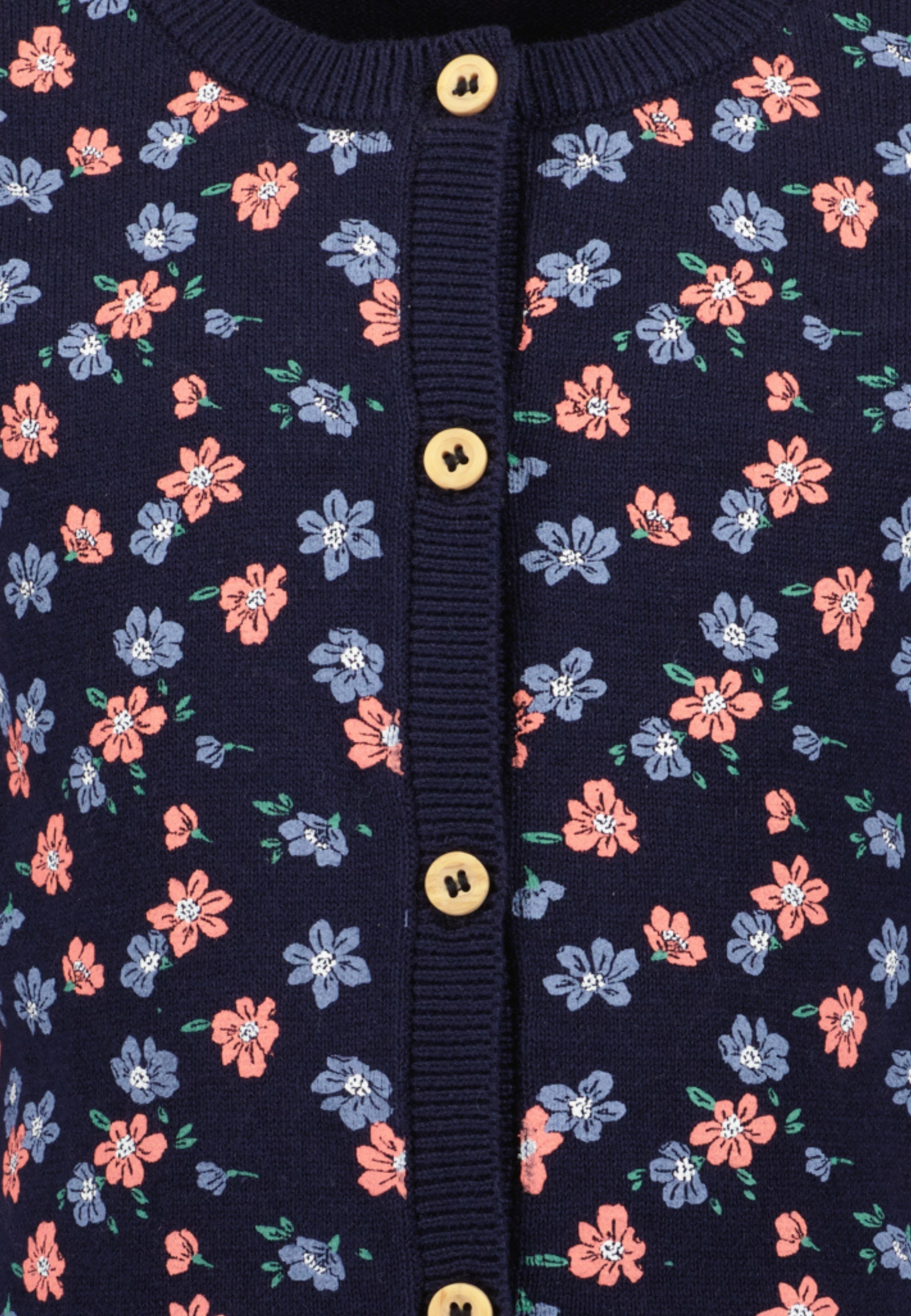 Blue Seven Cardigan, im süßen Blüten-Alloverdesign