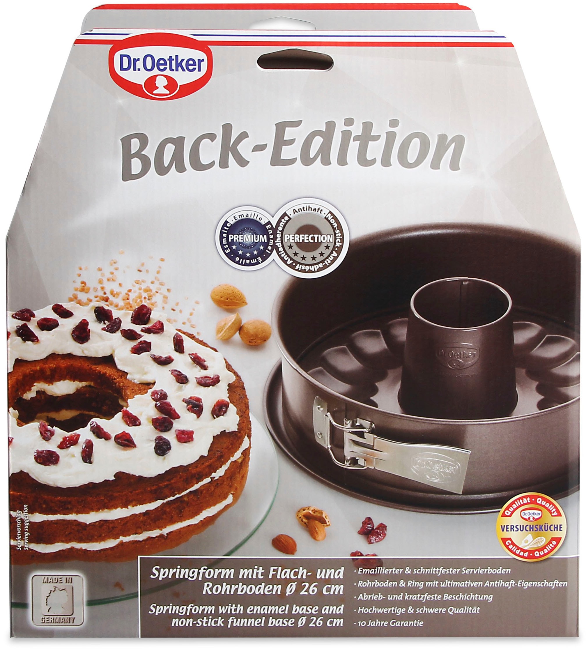 Dr. Oetker Küchenhelfer Springform »Back-Edition, mit Servier- & Rohrboden«