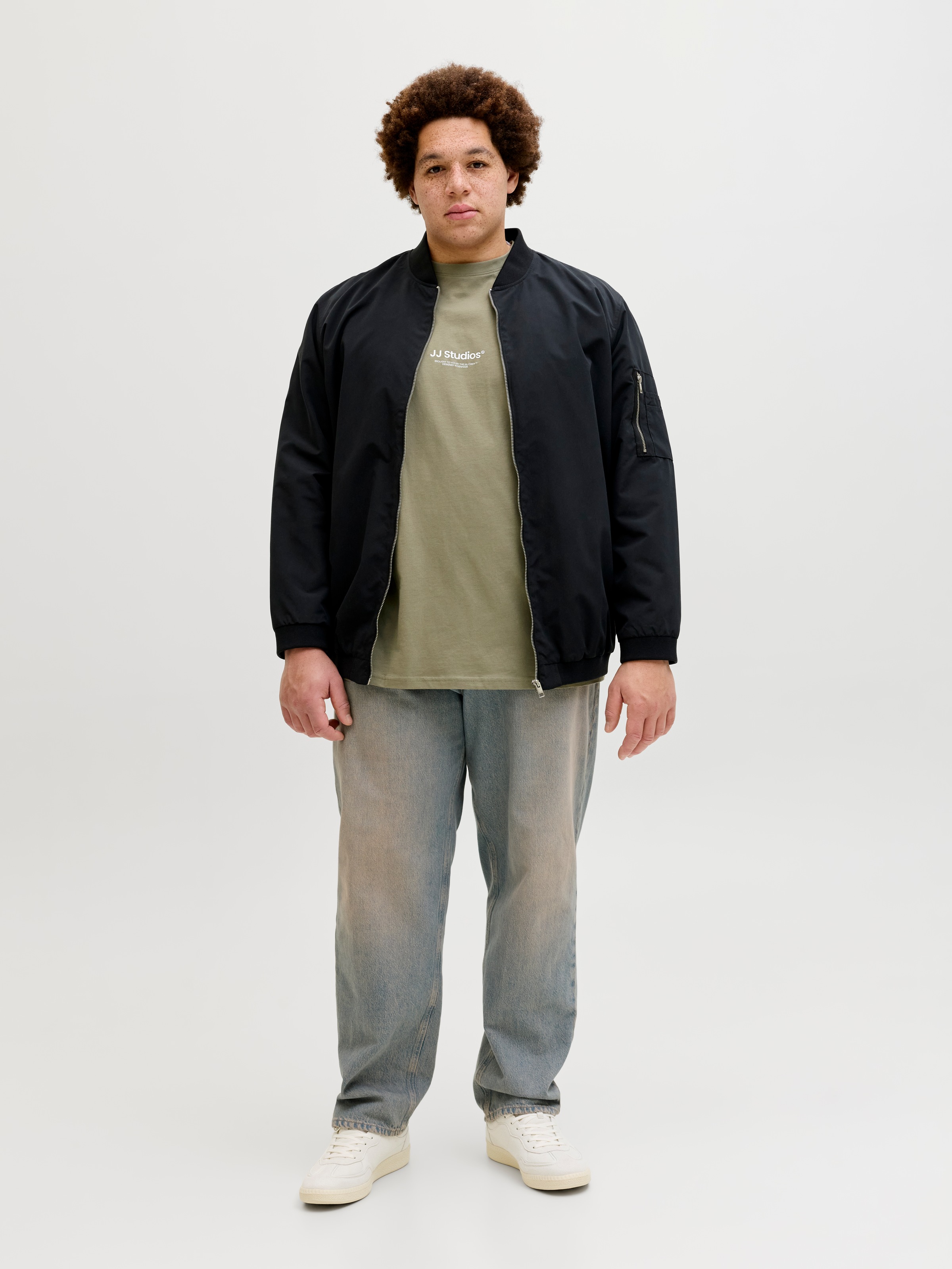 Jack & Jones PlusSize Rundhalsshirt »JJESOHO TEE SS CREW NECK NOOS PLS« Baumwolle, regular fit