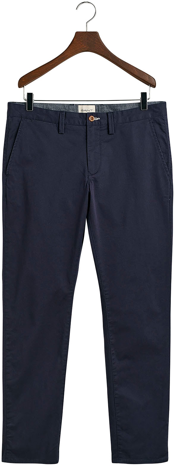 Gant Chinohose »SLIM TWILL CHINOS«, mit gefütterten Seitentaschen