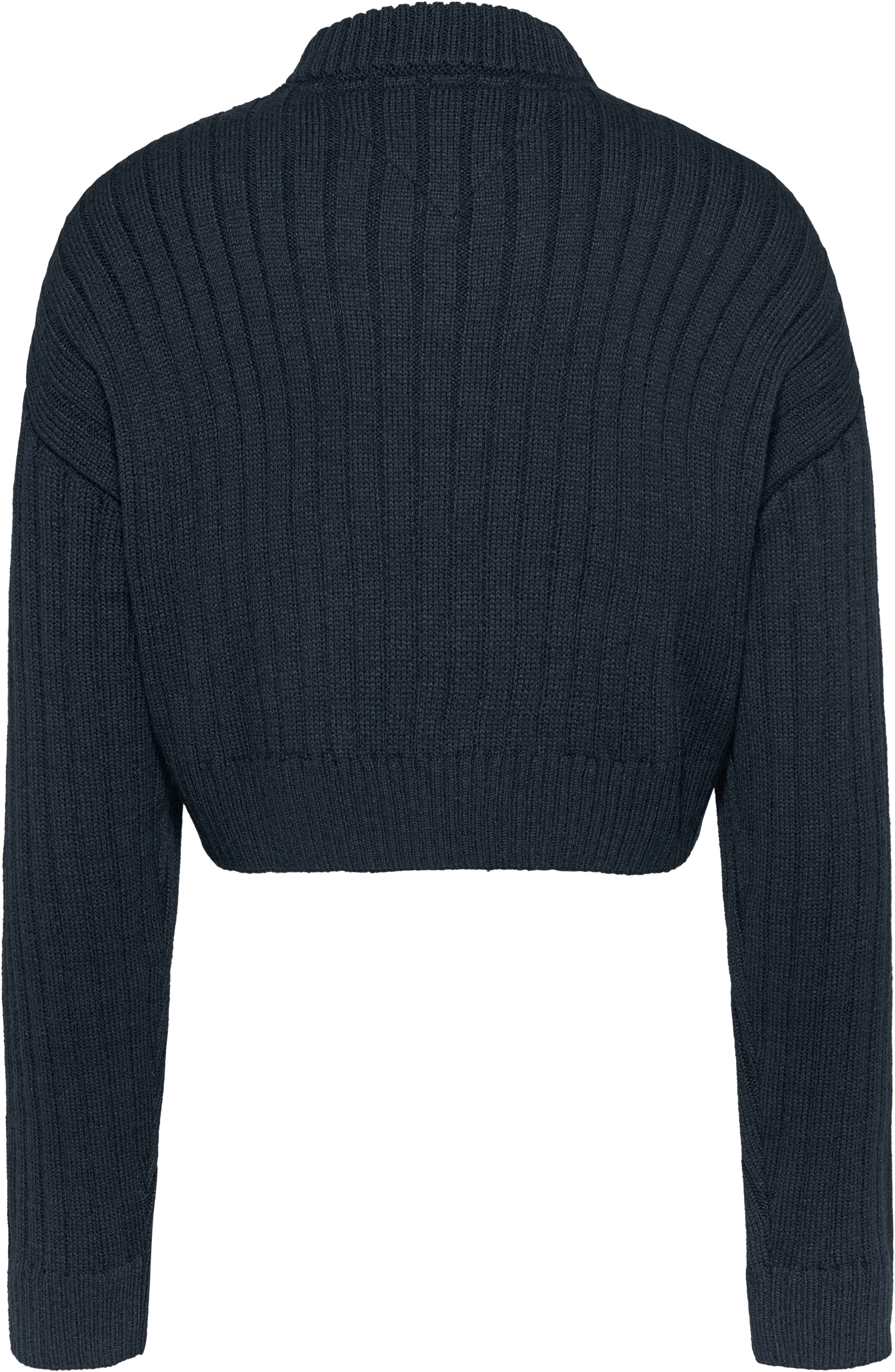 Tommy Jeans Strickpullover »TJW VNCK CENTER FLAG SWEATER EXT«, mit Tommy Jeans Center Logo-Flag