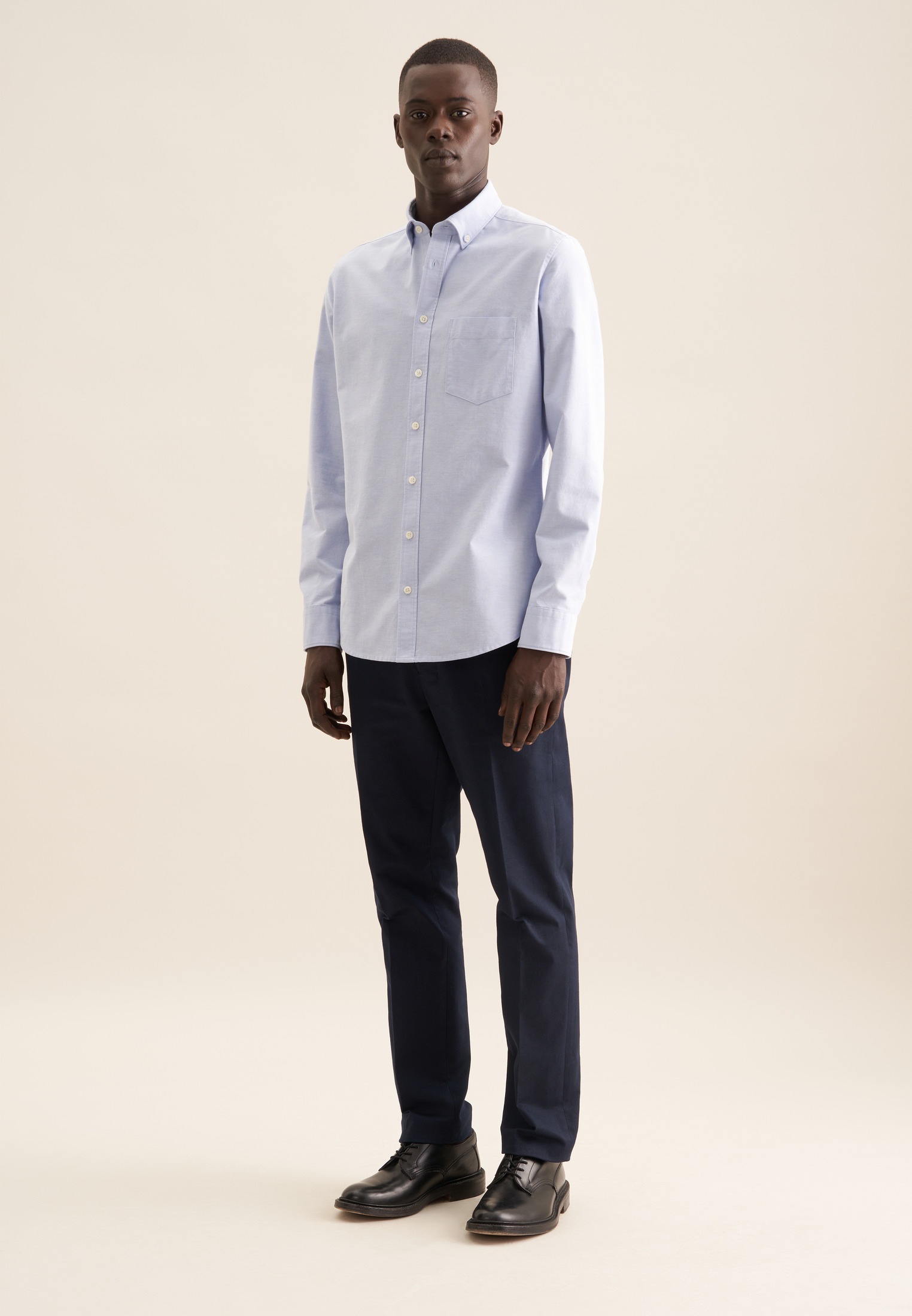 seidensticker Businesshemd, Slim 1/1 Button-Down-Kragen Uni