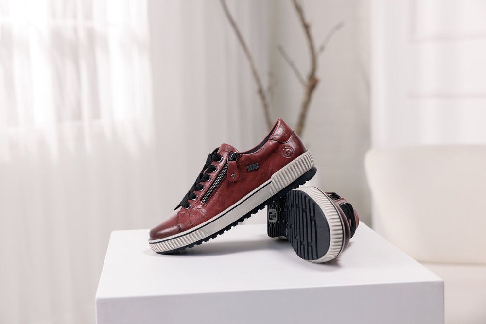 Remonte Plateausneaker, Freizeitschuh, Halbschuh, Schnürschuh mit Außenreißverschluss