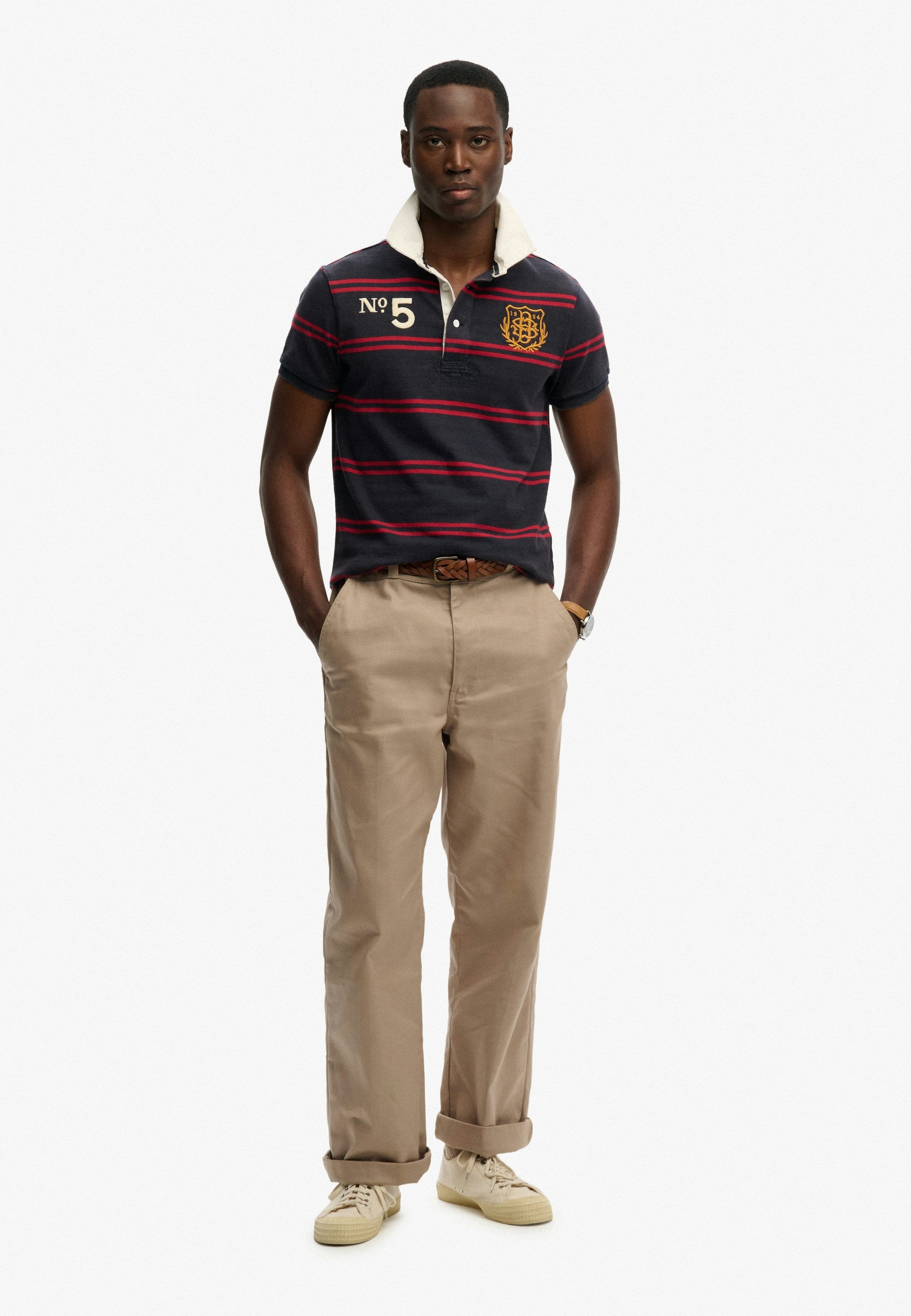 Superdry Poloshirt »DOUBLE EMBLEM JERSEY SS RUGBY« im angesagten Rugby Stil