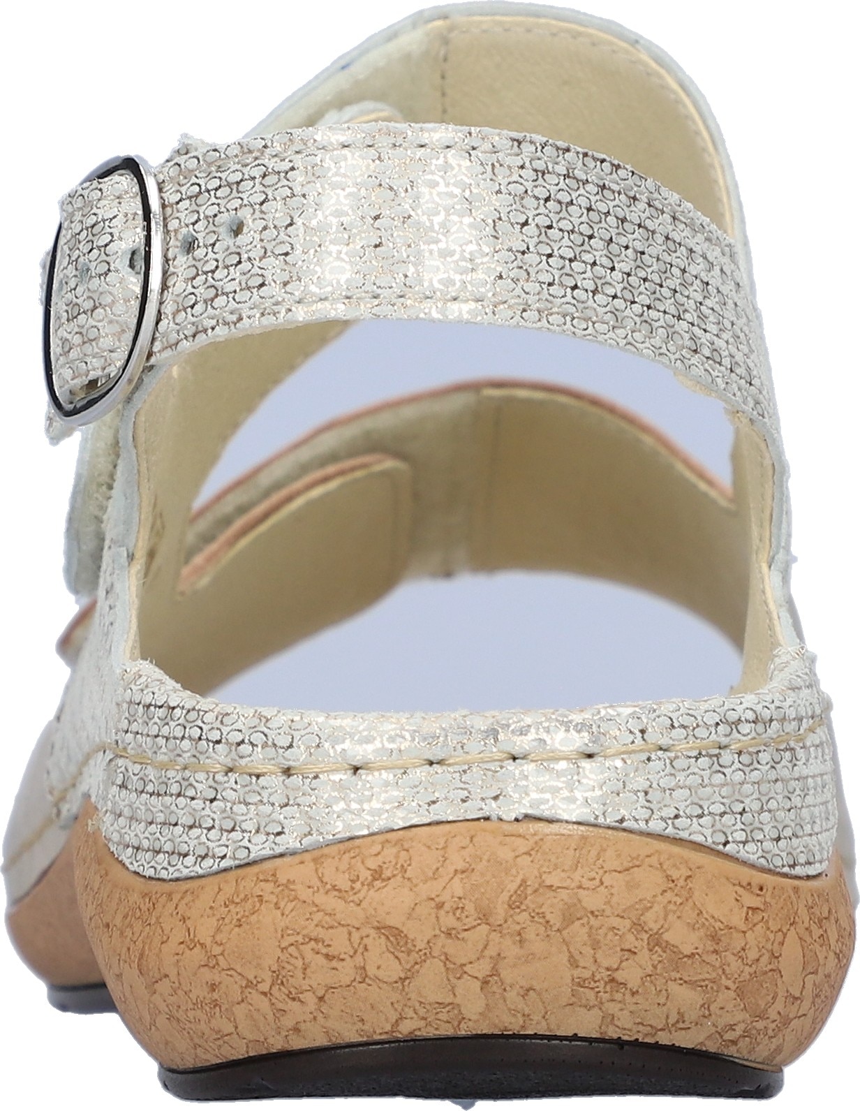 Waldläufer Sandale »K-HELIETT«  Sommerschuh, Keilsandalette, Metallic-Look, in Extraweite K