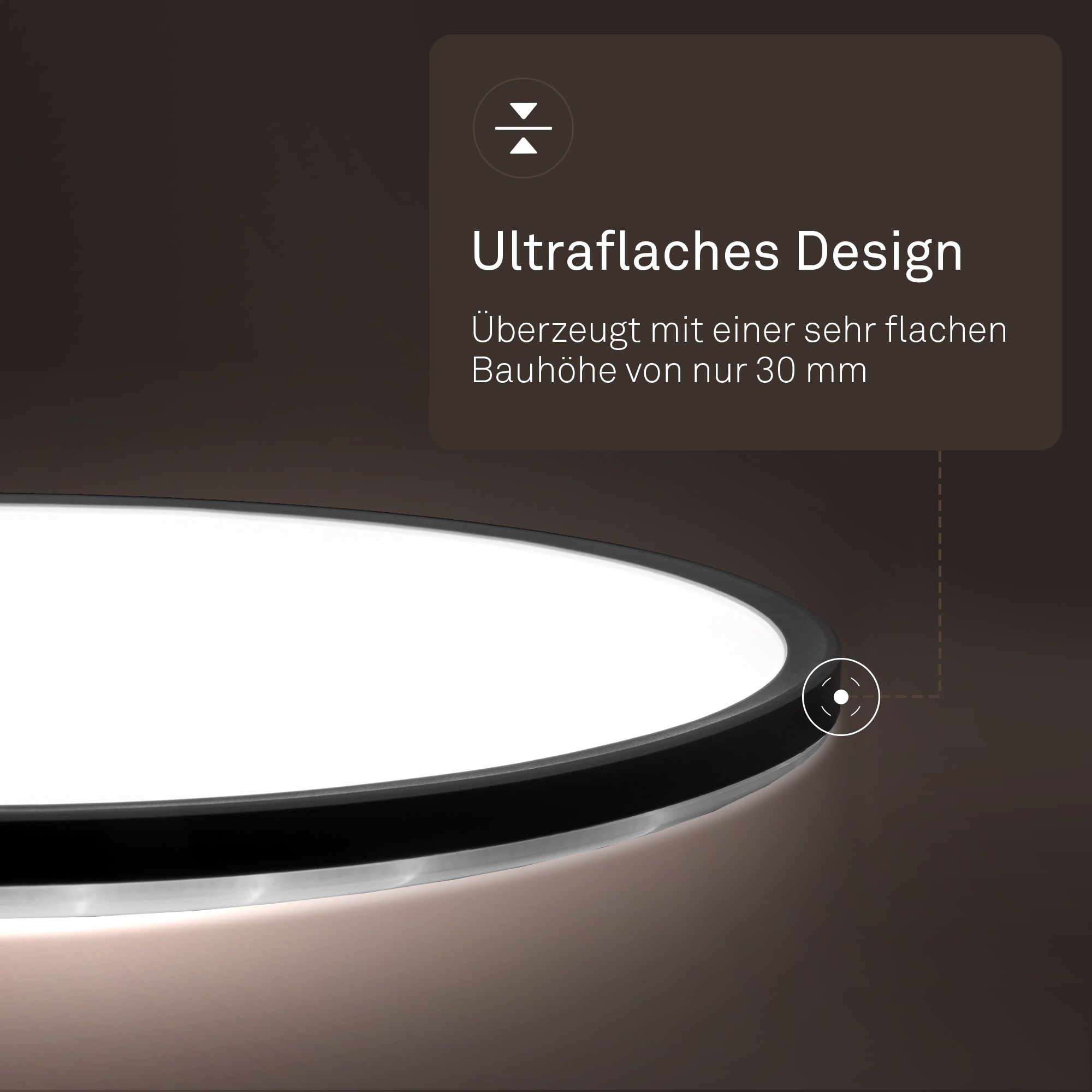 B.K.Licht LED Panel »SHALLOW« LED-Board 1 Stk. Neutralweiß 24x3 cm, Badlampe, Badezimmer, Küche, Wohnzimmer