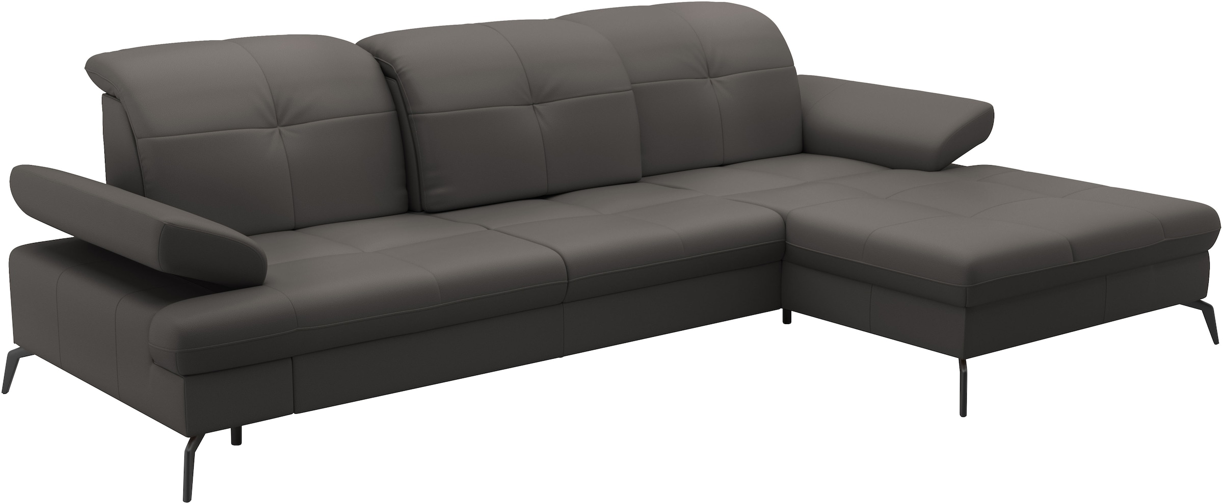 sit&more Ecksofa »Amica, L-Form, inkl. Sitztiefenverstellung & Armteilverstellung«, wahlweise mit Bettfunktion, Bettkasten und Kopfteilverstellung