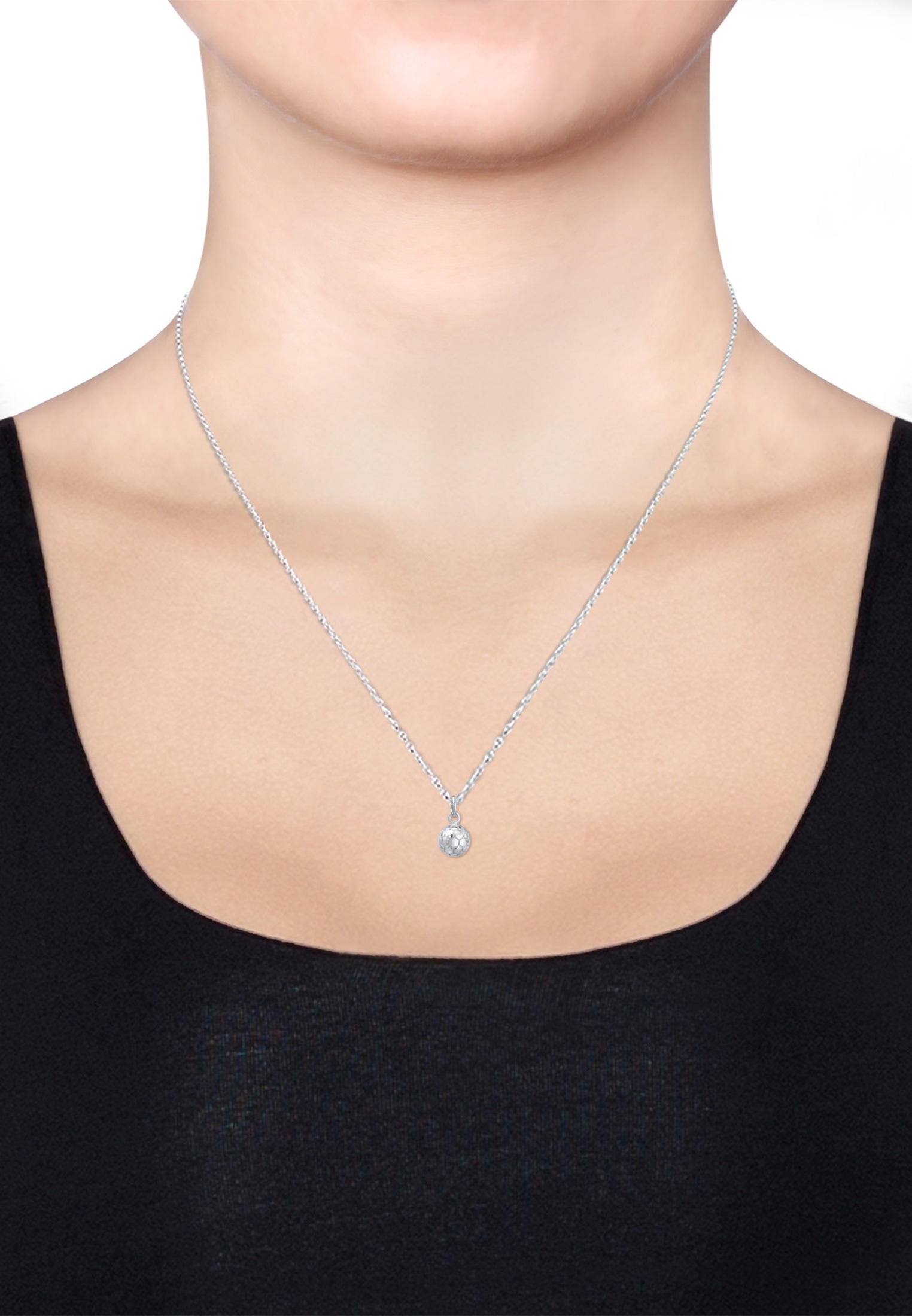 Elli Kette mit Anhänger »Halskette Anhänger Fußball 925 Sterling Silber«