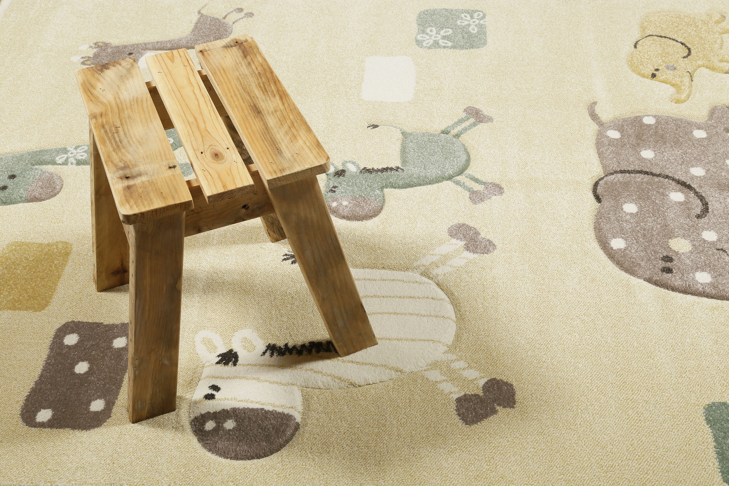 Esprit Kinderteppich »Kids Lucky Zoo 2.0,  ESP-24323«, rechteckig, 13 mm Höhe, Kinder Zoo Motiv Kurzflor Teppich