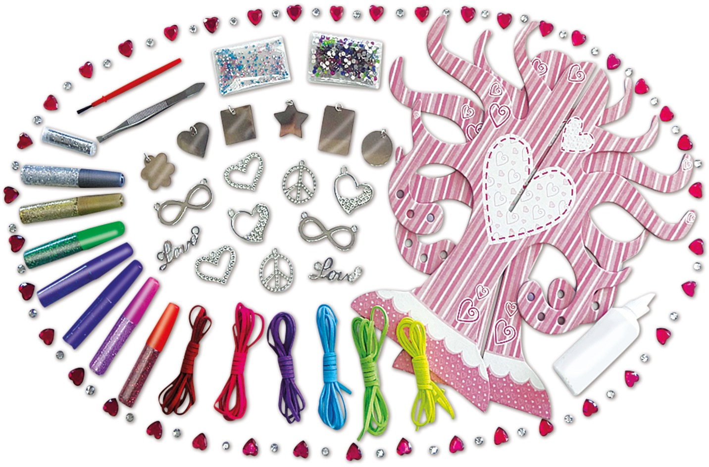 Lena® Kreativset »Metal Jewelry Crystal Gem«, Made in Europe