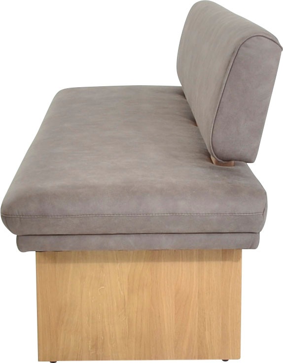 K+W Komfort & Wohnen Polsterbank »Longbeach« 1 Stk. tlg. Spitzkissenoptik im Sitz, wahlweise in der Breite 204cm oder 224cm