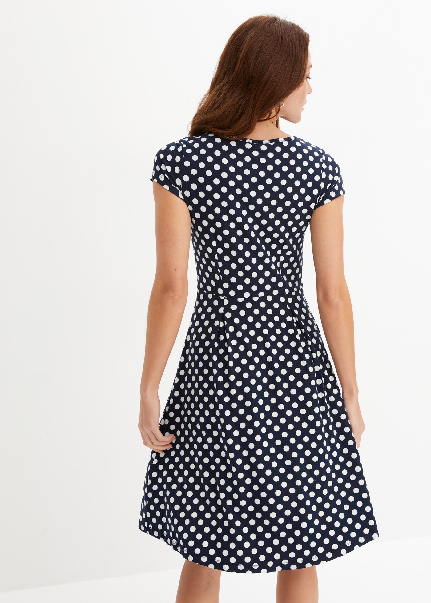 bonprix Jerseykleid »Jerseykleid aus Viskose-Mix« 1 tlg. für sommerliche Tage, aus Viskose-Mix, ausgestellte Passform