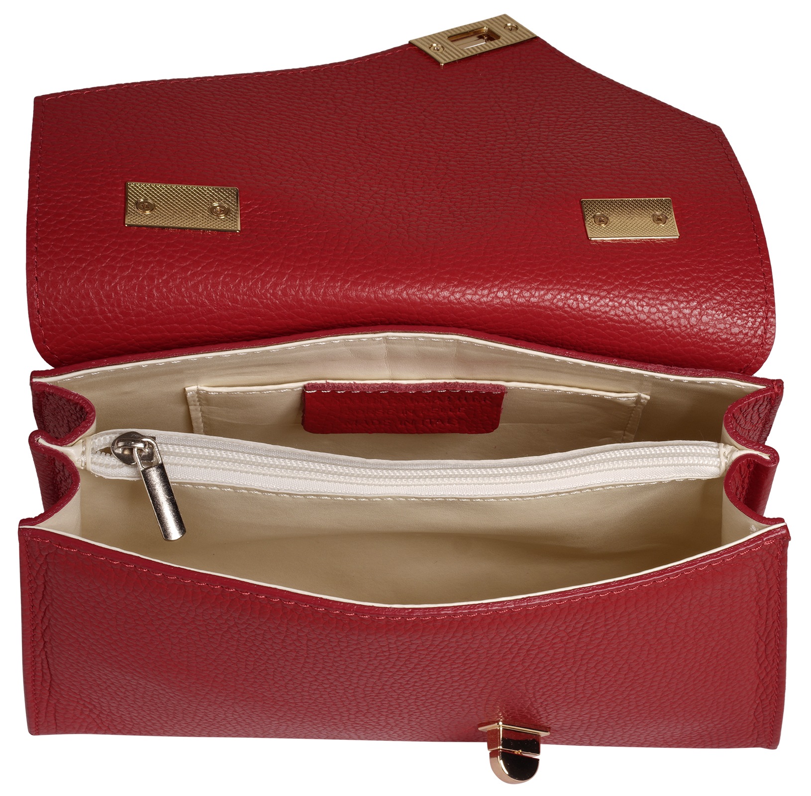 Cluty Henkeltasche echt Leder, Made in Italy