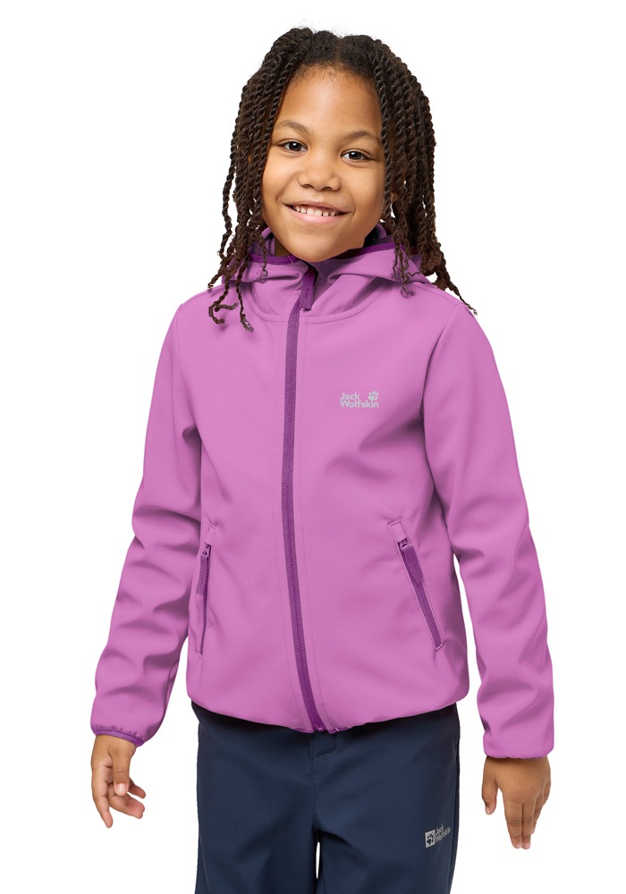 Jack Wolfskin Softshelljacke »FOURWINDS JACKET KIDS« mit Kapuze