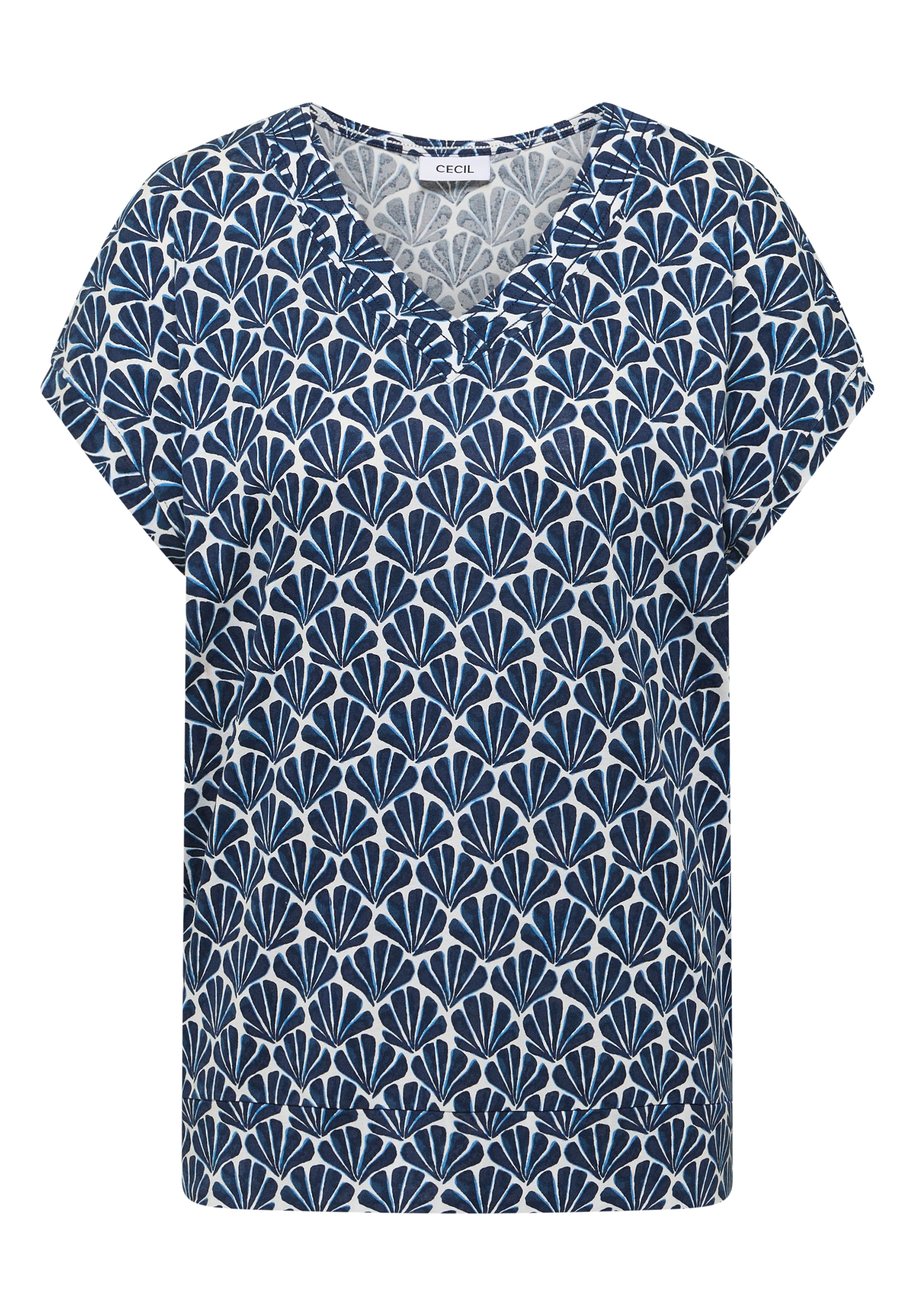 Cecil T-Shirt mit All-Over Print