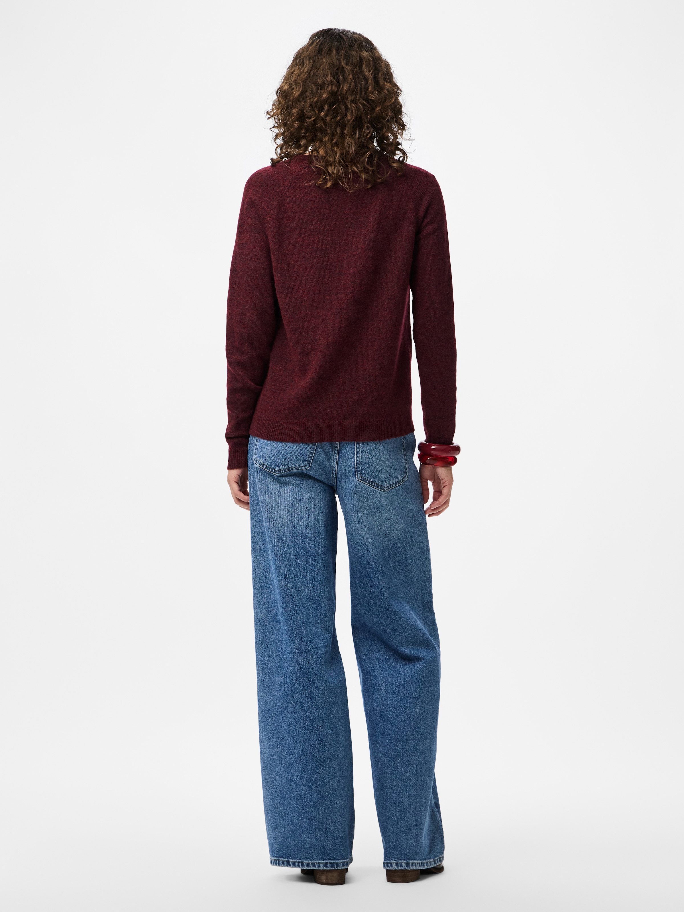 pieces Strickpullover »PCJULIANA LS O-NECK KNIT NOOS BC«