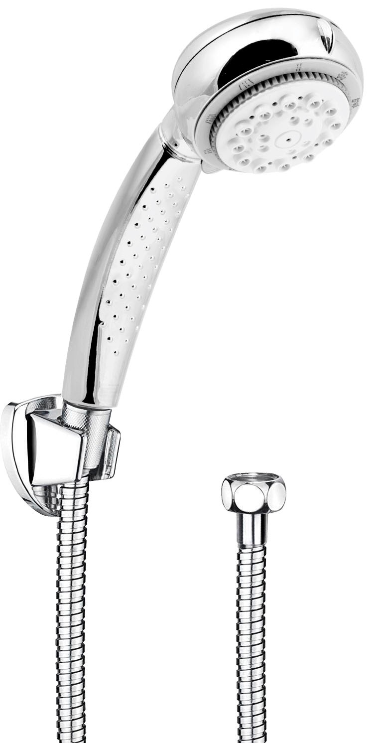 CORNAT Handbrause »8 Strahlarten: Normal-, ECO-, Soft & Massagestrahl - Anti-Kalk«, Wasserspareinsatz - 150 cm Brauseschlauch