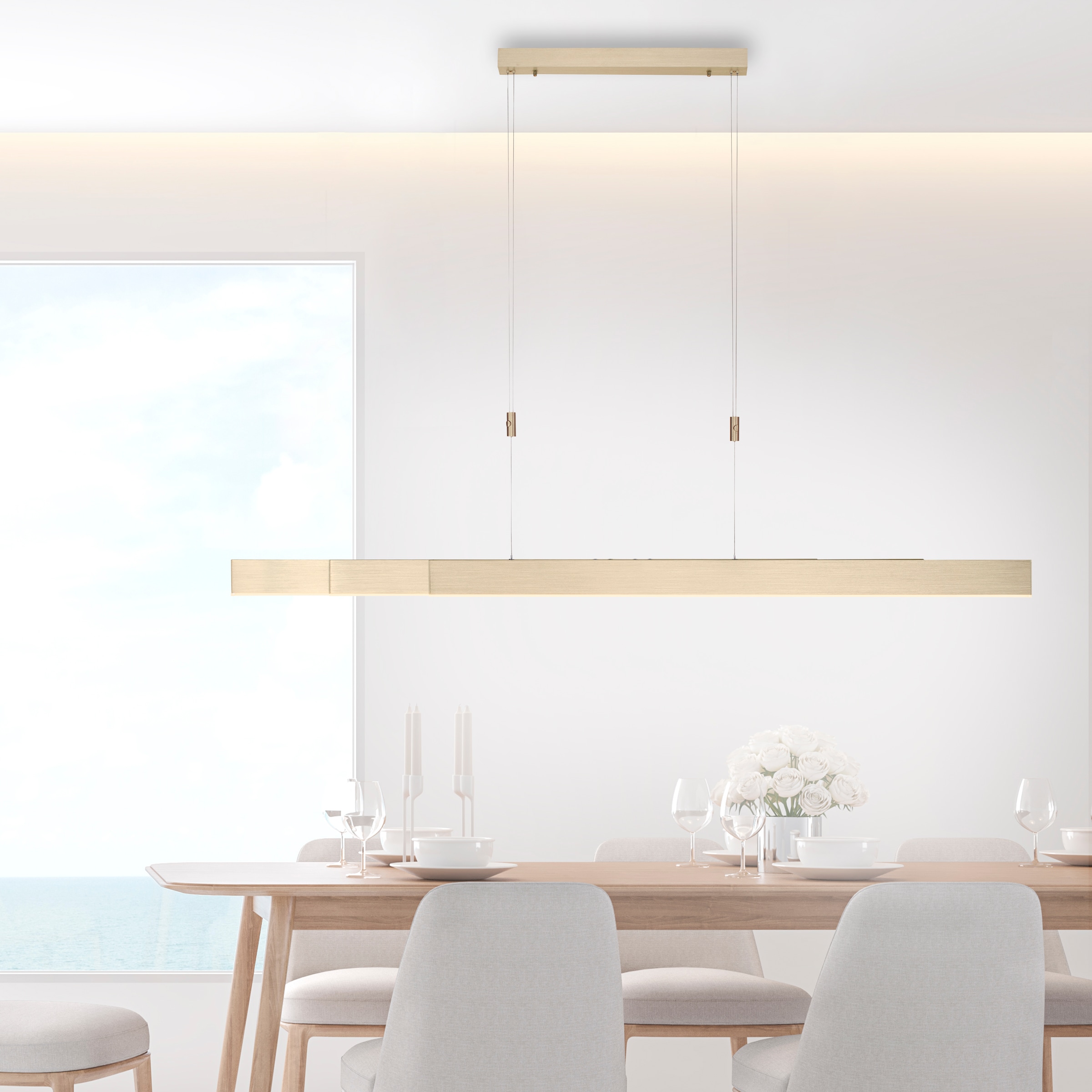Neuhaus PURE LED Pendelleuchte »PURE Moto« LED-Board 1 Stk. warmweiß - kaltweiß e-SLIDE® Funktion, CCT, dimmbar, Fernbedienung