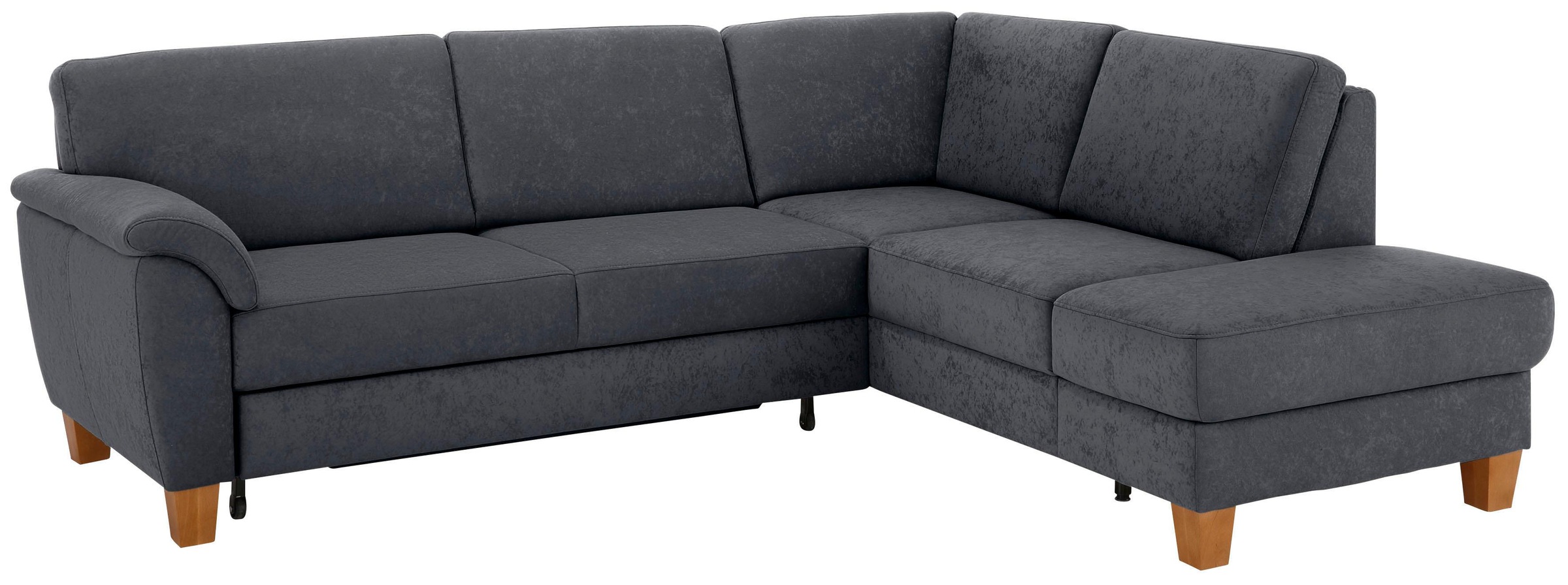 Home affaire Ecksofa »Alta L-Form« mit Federkern und Kontrastnaht, Füße Buche eichefarben