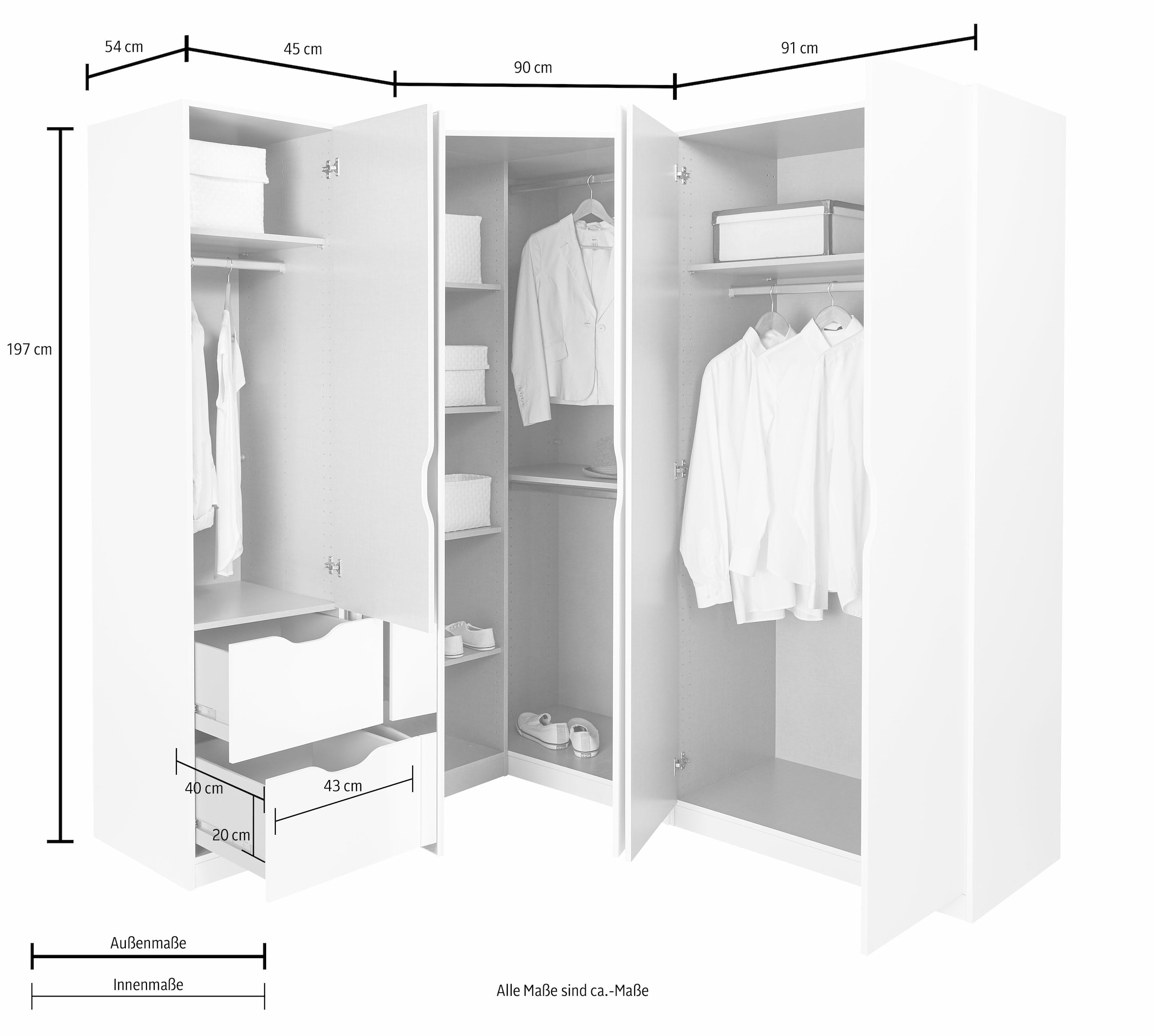 rauch Schrank-Set »Freiham«, (3 St.)