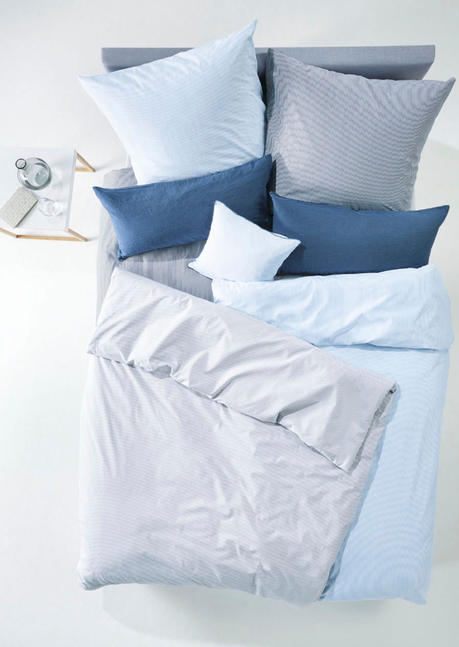 fleuresse Bettwäsche »Porto«, 100% Baumwolle, in Gr. 135x200, 155x220, 200x200cm, Reißverschluss