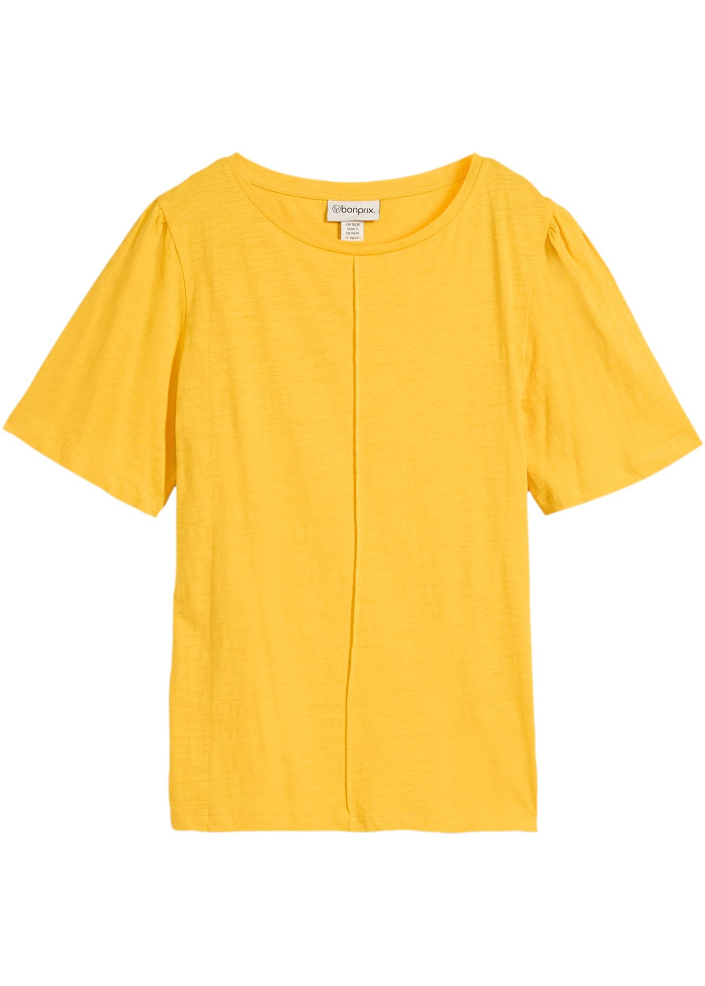 bonprix T-Shirt lockere Passform, weite Ärmel mit dezenter Raffung an der Schulter