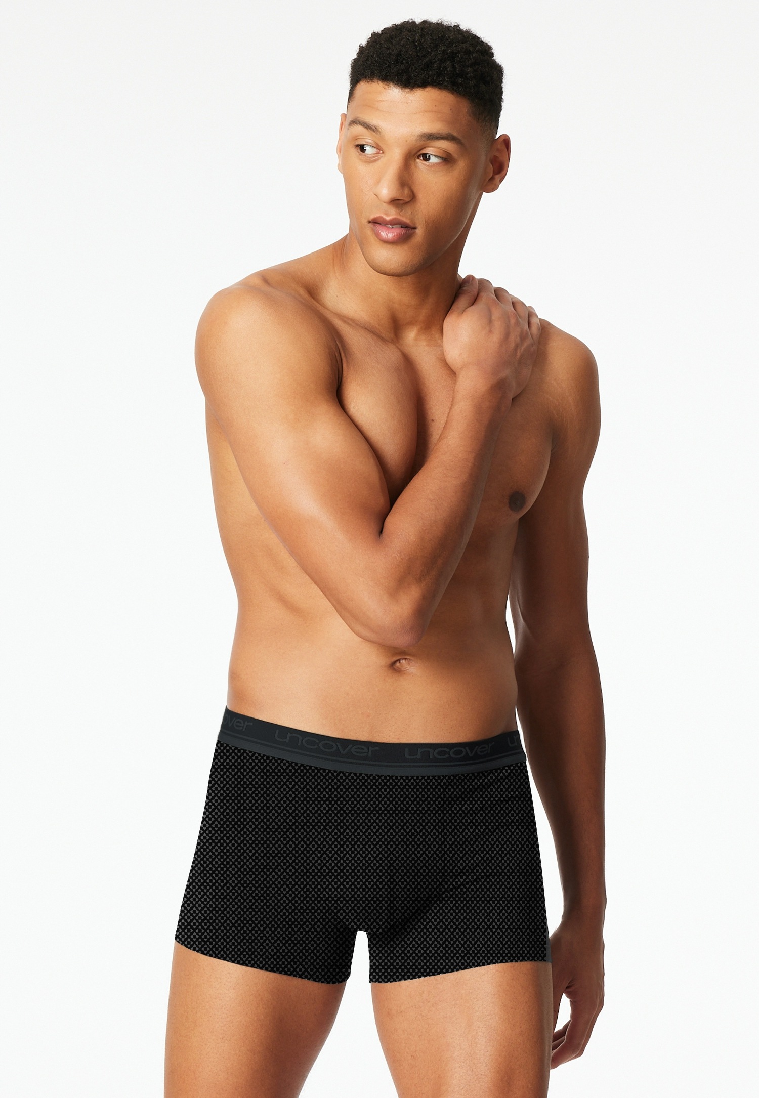 uncover by SCHIESSER Boxer »Uncover Cotton« 2er Pack,  ohne Eingriff, elastisch, Single Jersey-Qualität, Logo-Bund