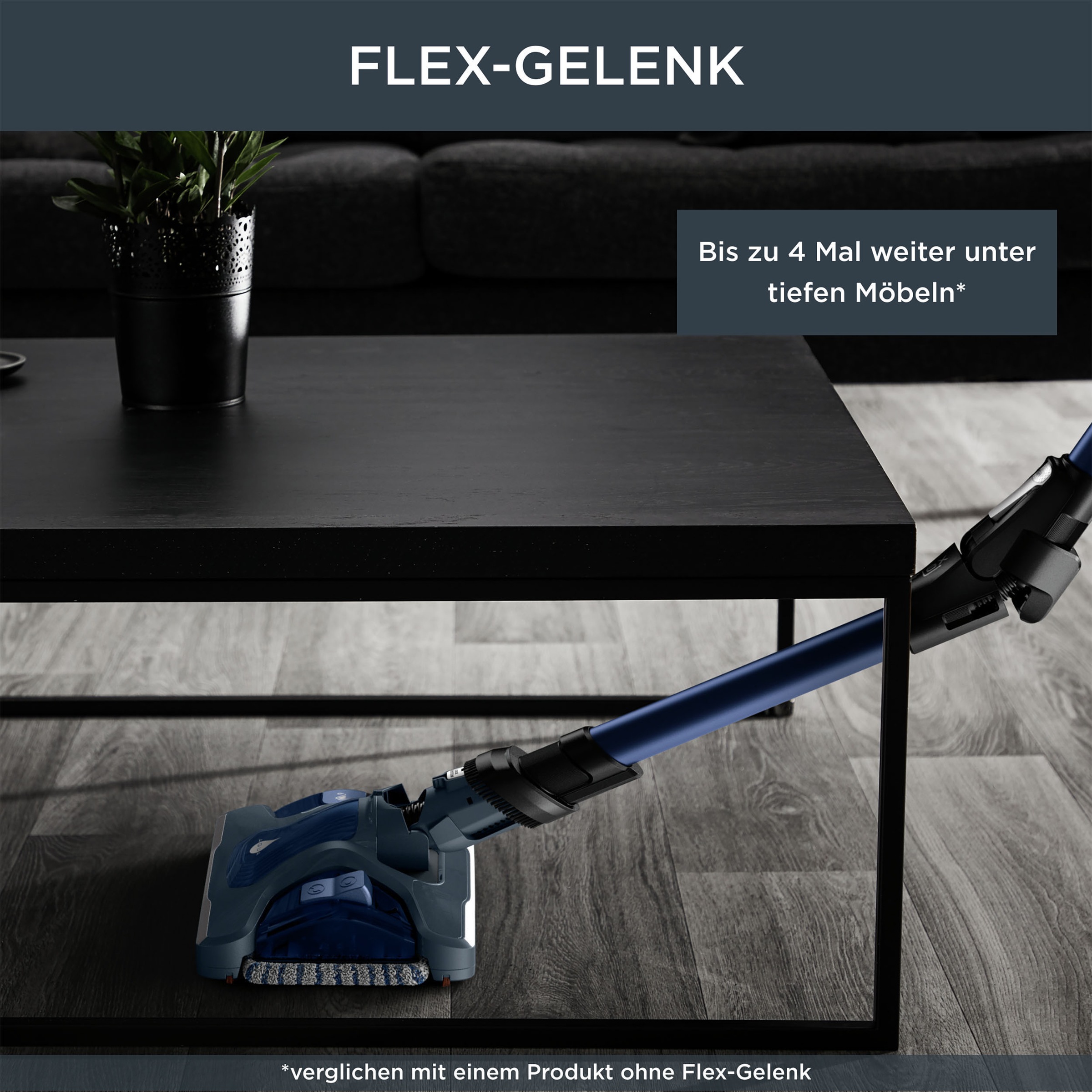 Rowenta Akku-Hand-und Stielstaubsauger »RH99C0 X-Force Flex 14.60 Aqua«, leistungsstark, Aqua Düse, hohes Fassungsvermögen, Flex-Gelenk