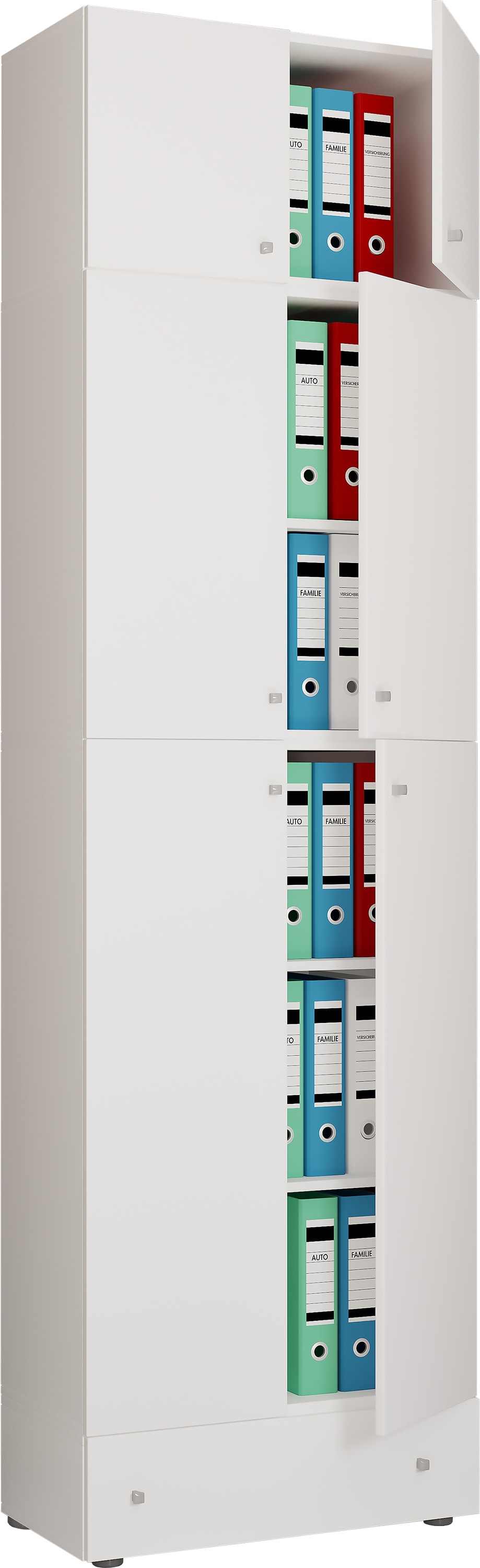 Aktenschrank VCM "XXL Büroschrank Aktenschrank Schrank Lona 5fach AS", weiß, B:70cm T:39cm
