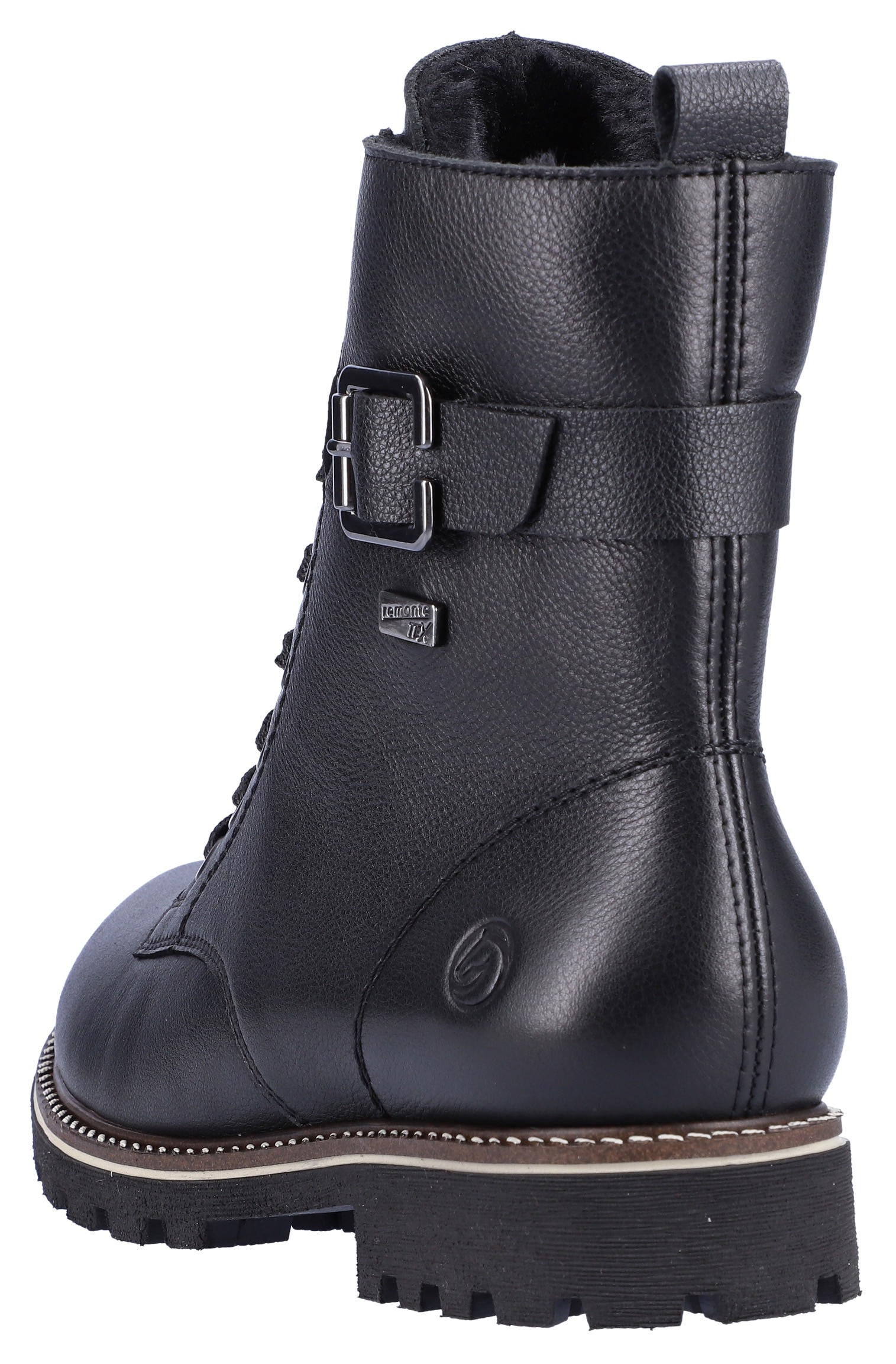 Remonte Winterboots, Blockabsatz, Schnürboots, Outdoorschuh mit Zierschnalle