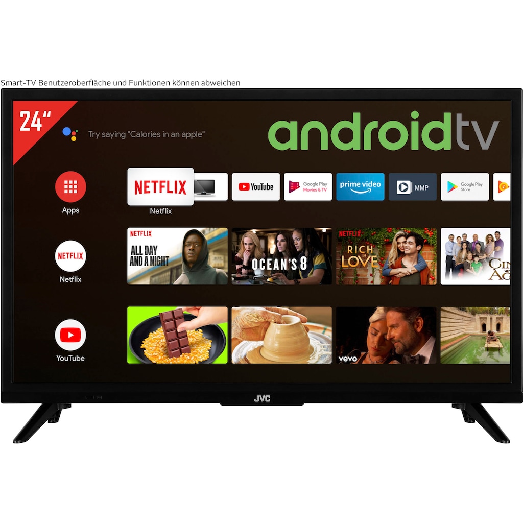 JVC LED-Fernseher »LT-24VAH3055«, 60 cm/24 Zoll, HD-ready, Android TV, HDR, Triple-Tuner, Google Play Store, Bluetooth