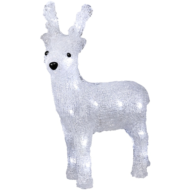 KONSTSMIDE Weihnachtsfigur »Weihnachtsdeko«, (1 St.), LED Acryl Rentier, 24  kalt weiße Dioden kaufen im OTTO Online Shop