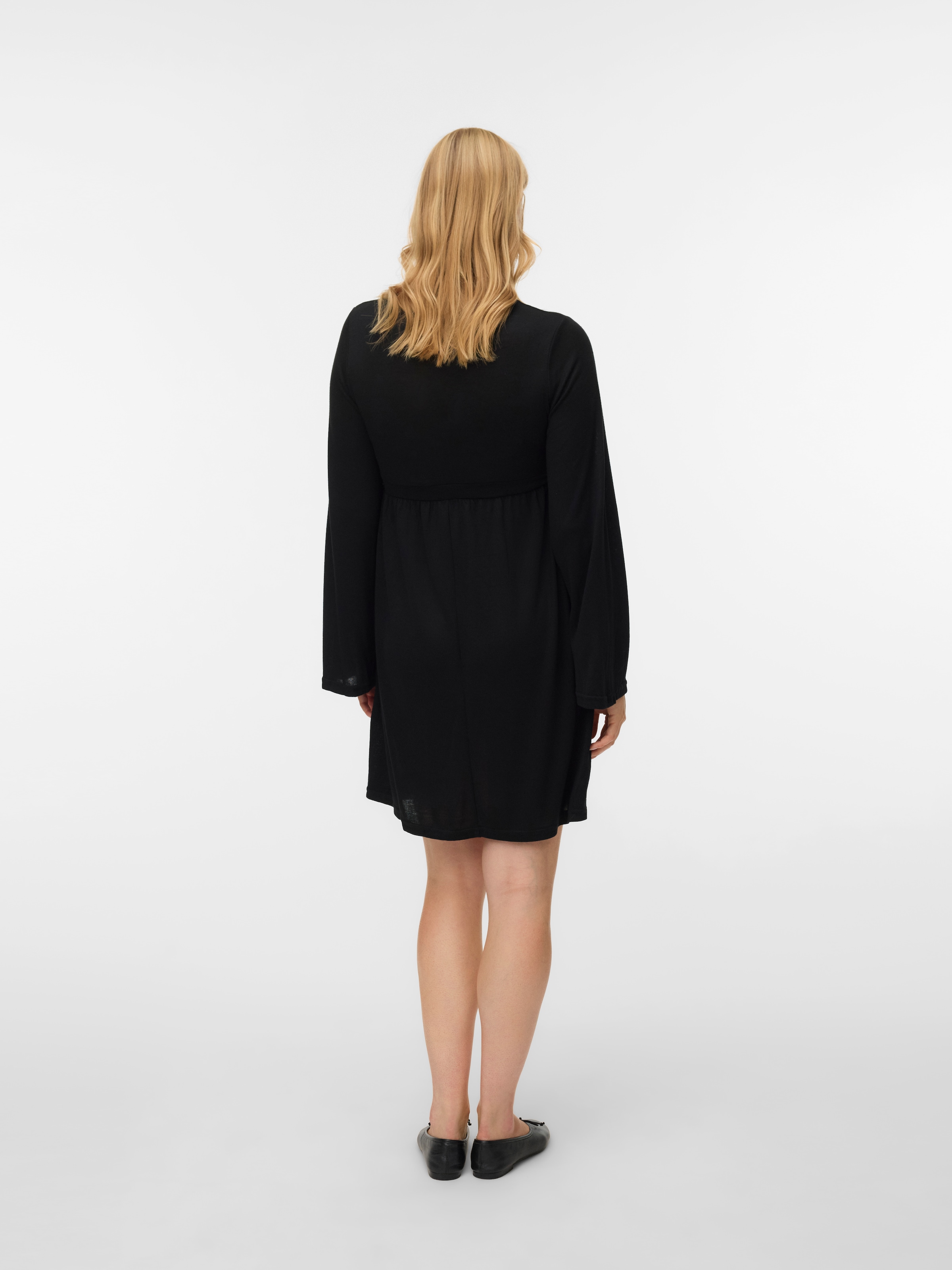 Mamalicious Umstandskleid »MLMAEVE TESS LS JRS DRESS 2F NOOS«, Stilllage unter einem Wickeleffekt