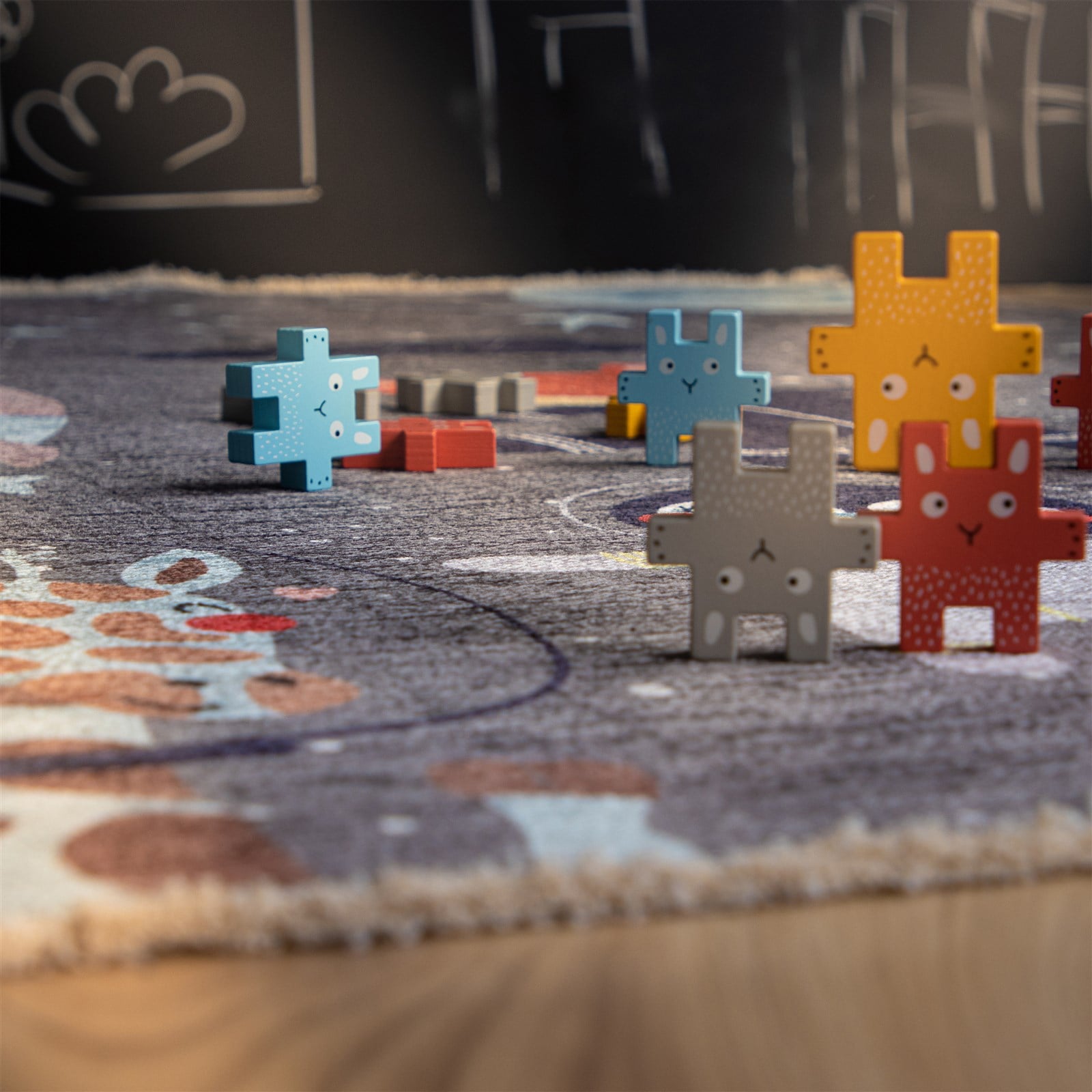 Kayoom Kinderteppich »Joanna 610« rechteckig 6 mm Höhe Kurzflor, Modernes Muster, Deko, Wolle