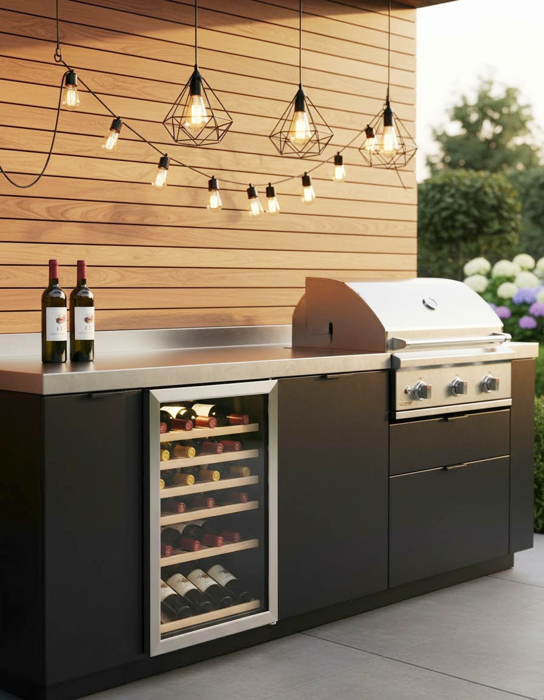 Hanseatic Weinkühlschrank »HWC45FCBH« für 45 Stk. Standardflaschen á 075l