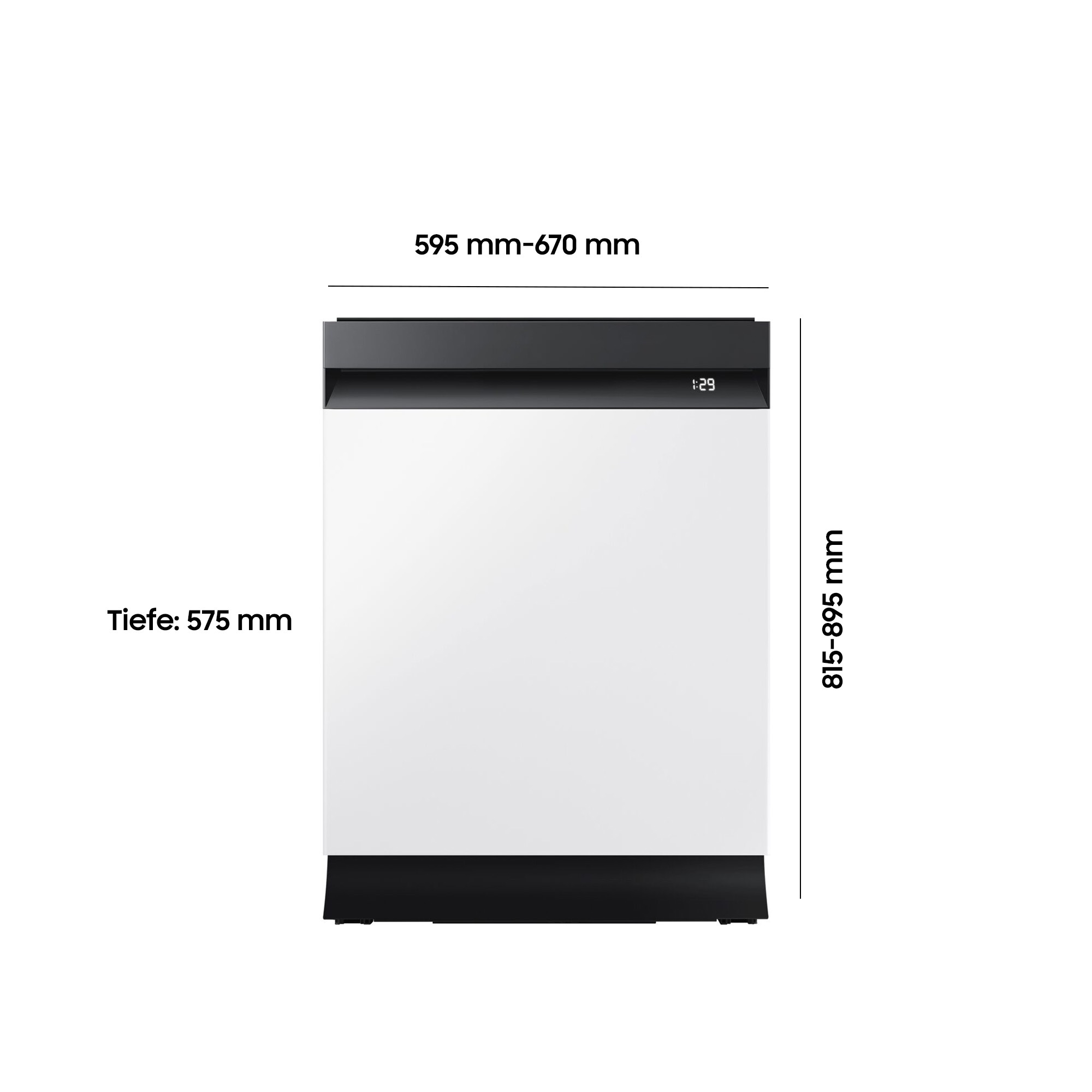 Samsung teilintegrierbarer Geschirrspüler »DW80H77S3SFU1«