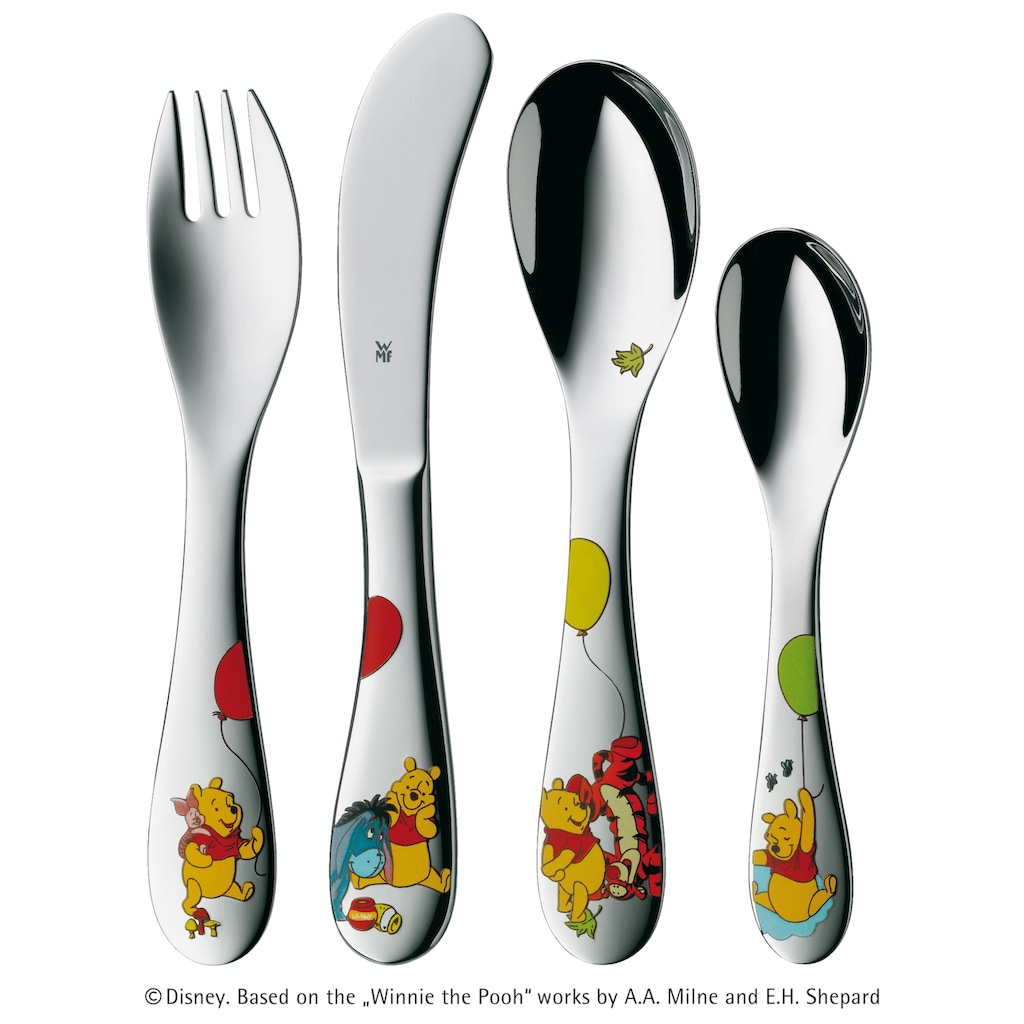 WMF Kinderbesteck »Winnie Pooh«, (Set, 4 tlg.)