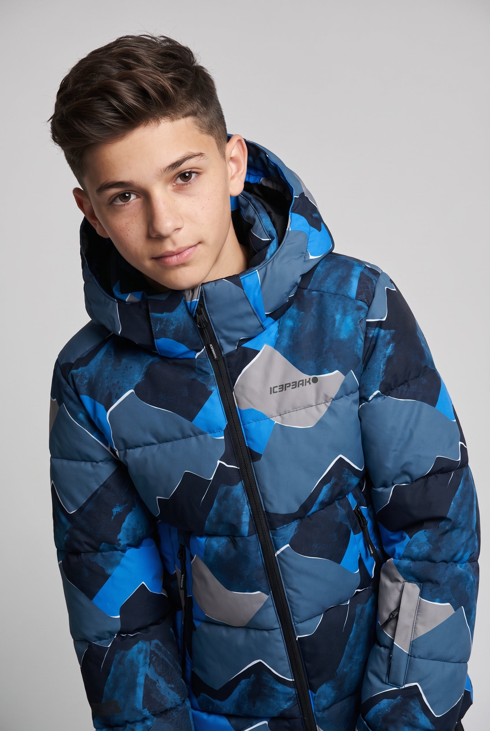 Icepeak Skijacke »ICEPEAK LAAGE JR« mit festem Schneefang, wasserdicht, atmungsaktiv