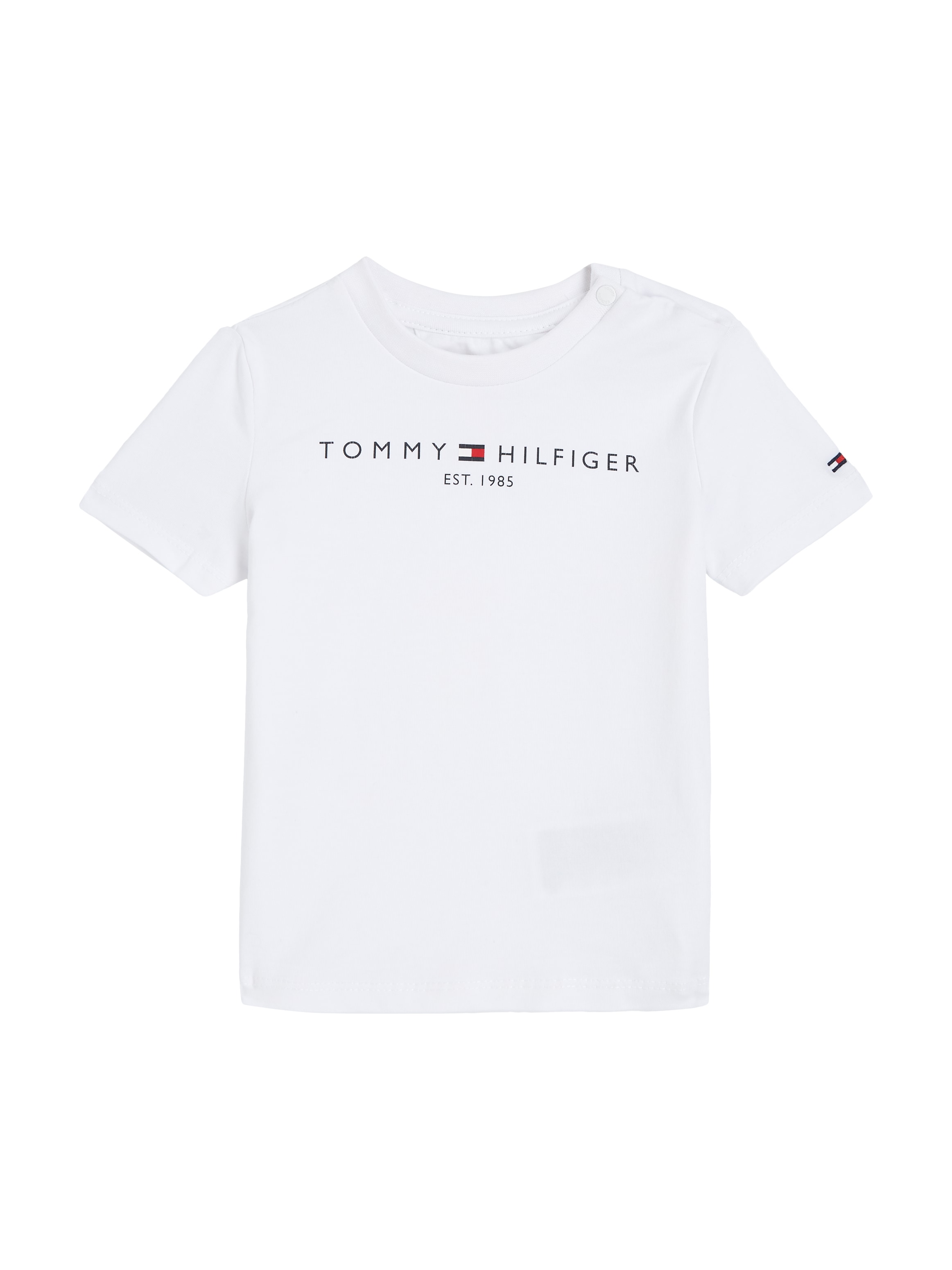 ESSENTIAL Tommy kaufen Hilfiger Tommy »BABY Hilfiger OTTO Logo-Schriftzug bei mit TEE S/S«, Rundhalsshirt