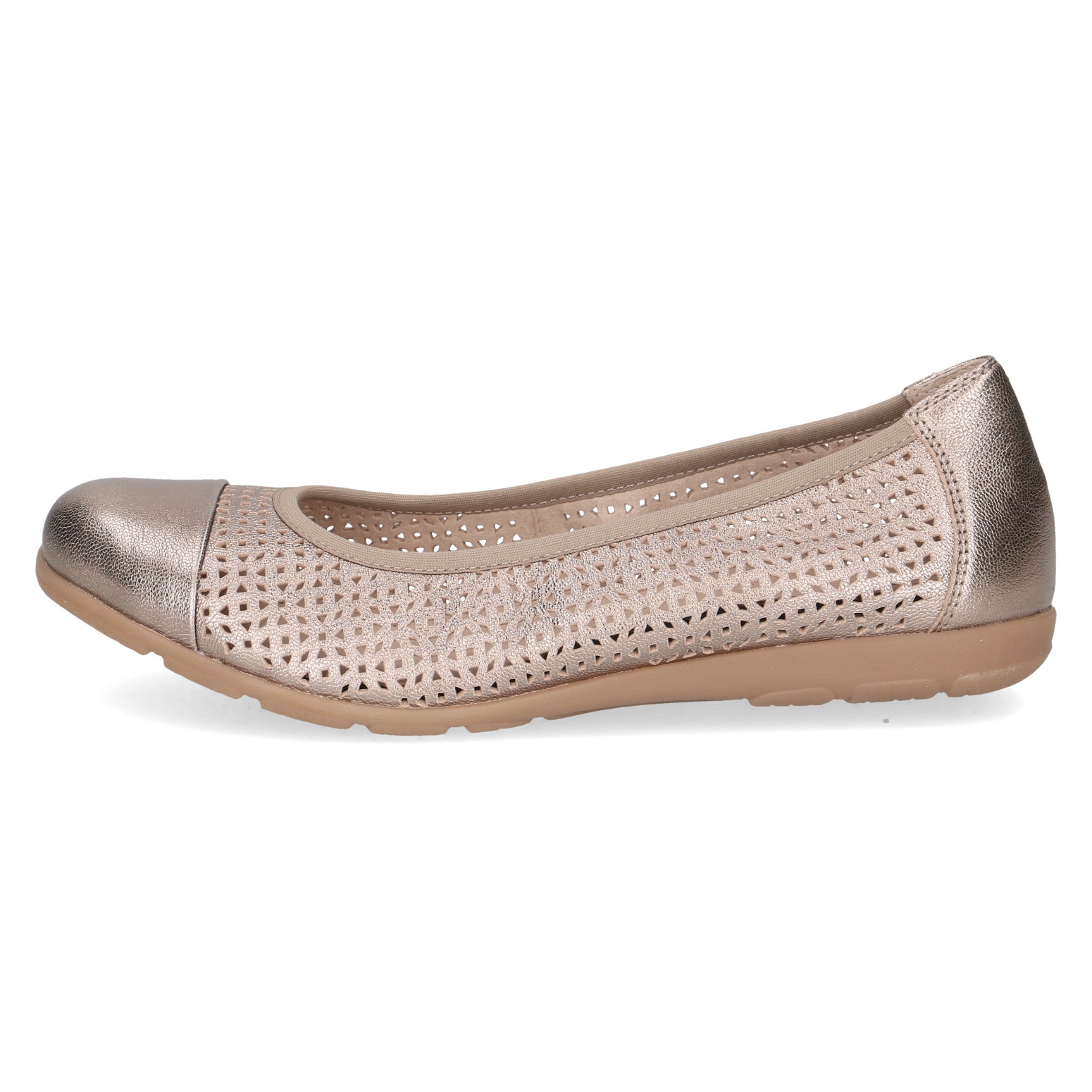 Caprice Ballerina  , Slipper, Bequemschuh, Schlupfschuh mit Perforation