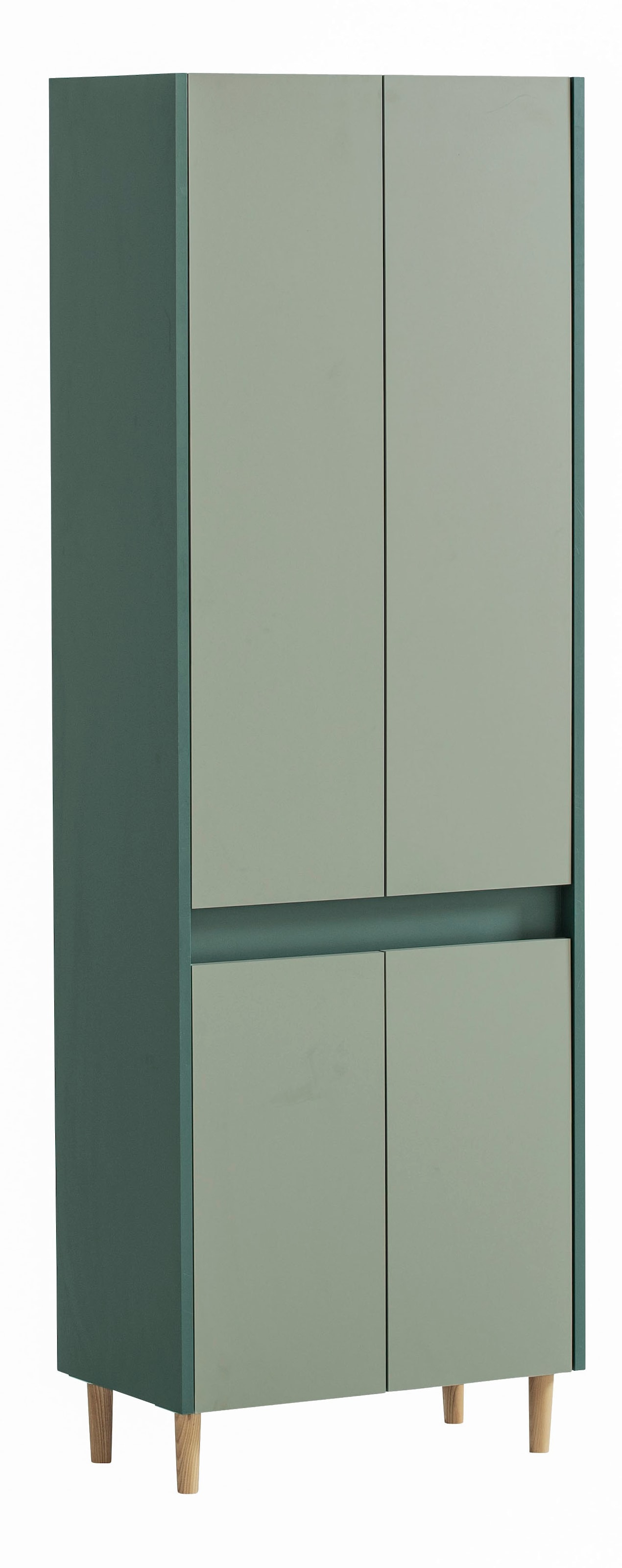 Schildmeyer Hochschrank »Lovis, Breite 56 cm«, Metallbeschläge, Möbelfüße aus Massivholz