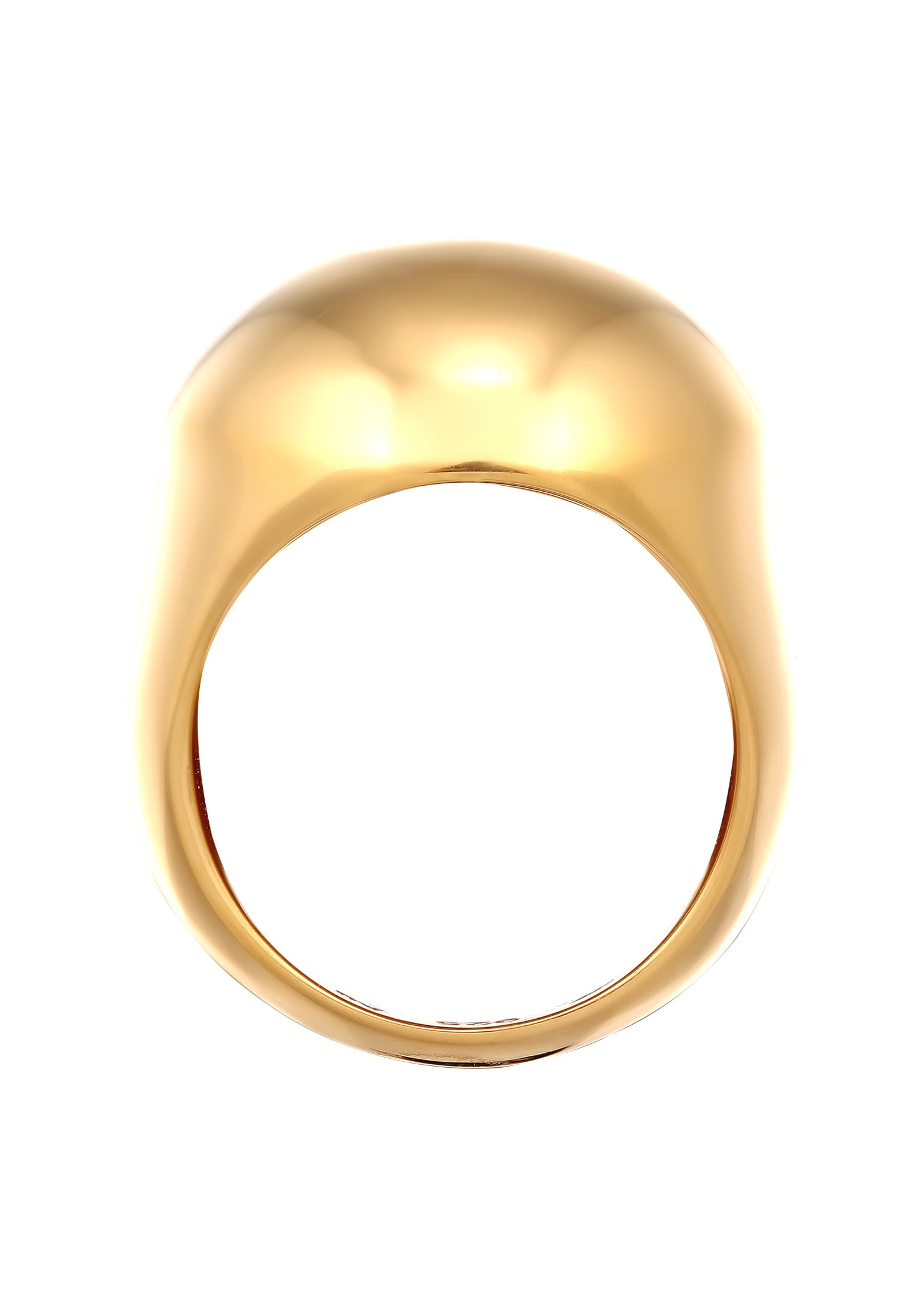 Elli Premium Siegelring »Ring Chunky Statement 925 Sterling Silber vergoldet«