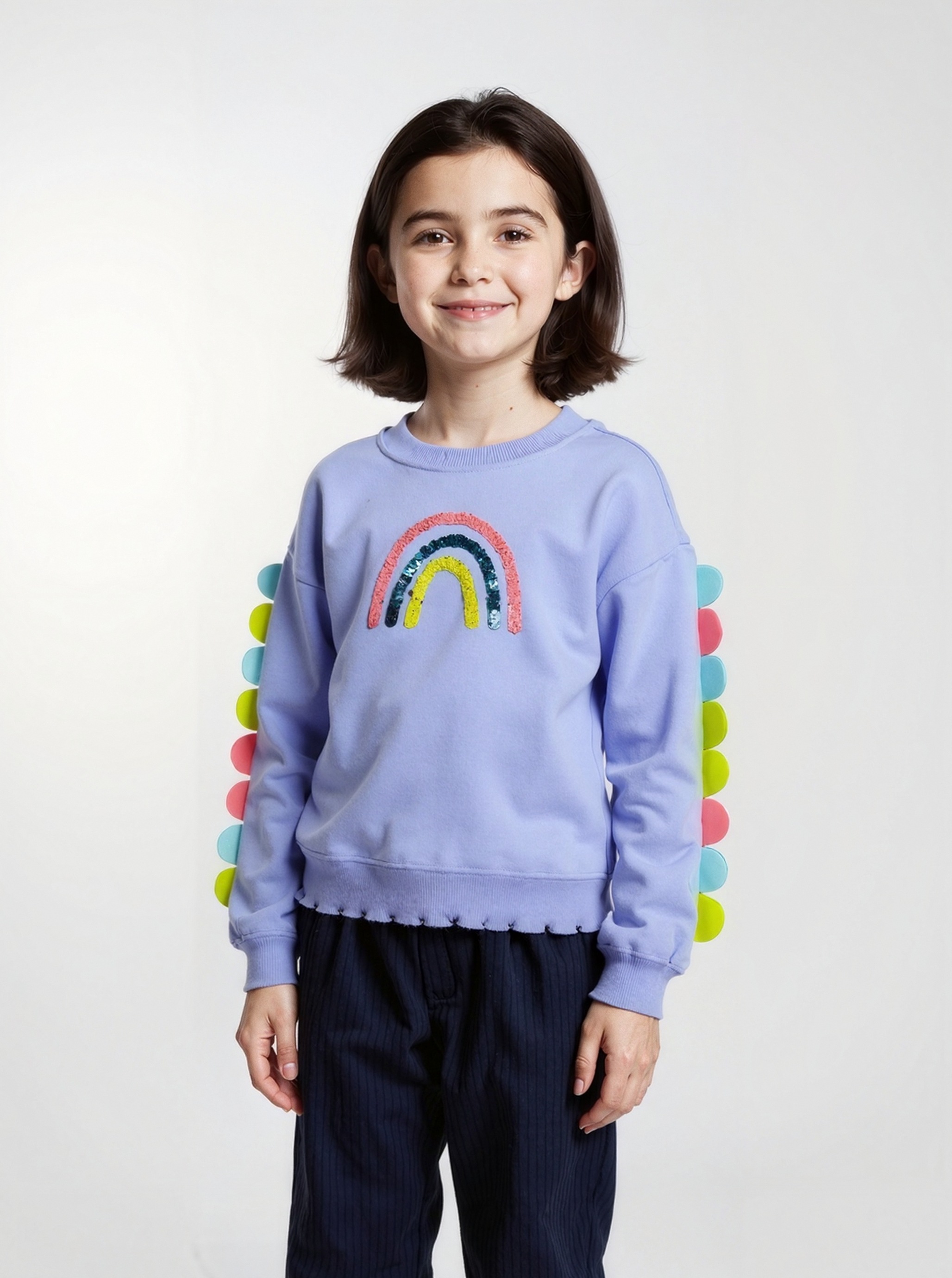 Blue Seven Mädchen Sweatshirt in lila, Größe 92